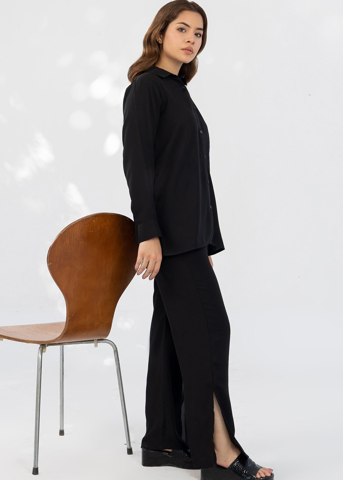 georgette Co Ord Sets in Black