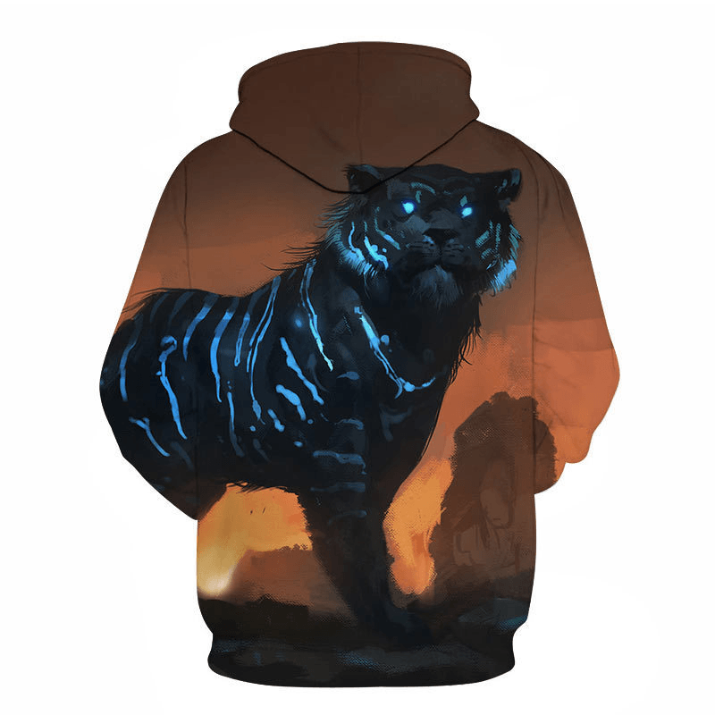 Digital Printed Sweatshirt Hoodie Men'S and Women'S Jacket