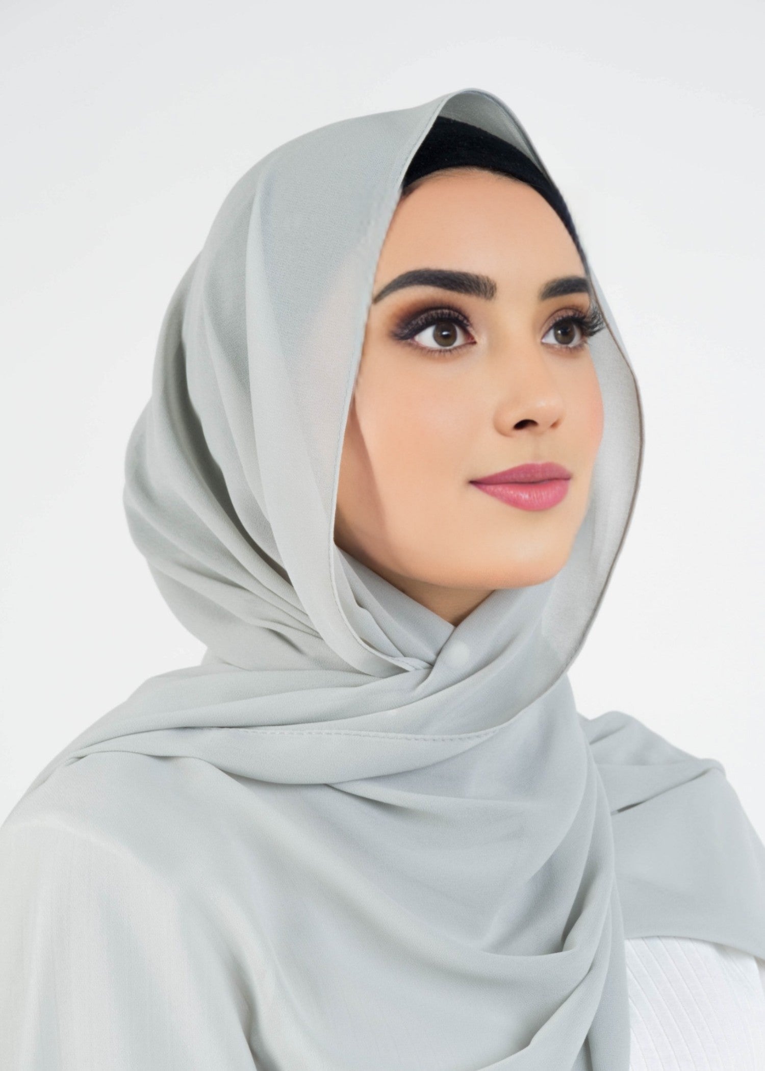 chiffon Hijab in Grey