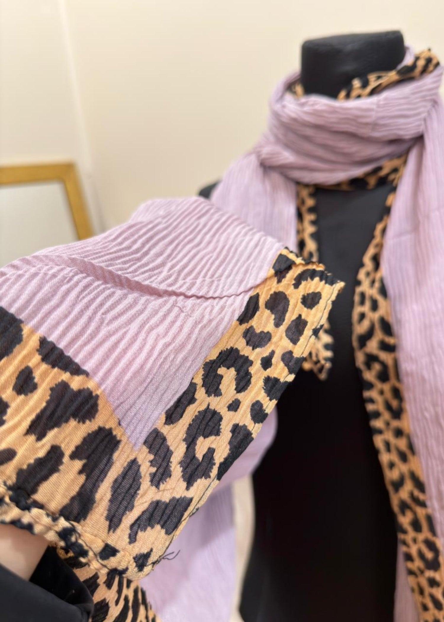 textured lawn Hijab in Lavender