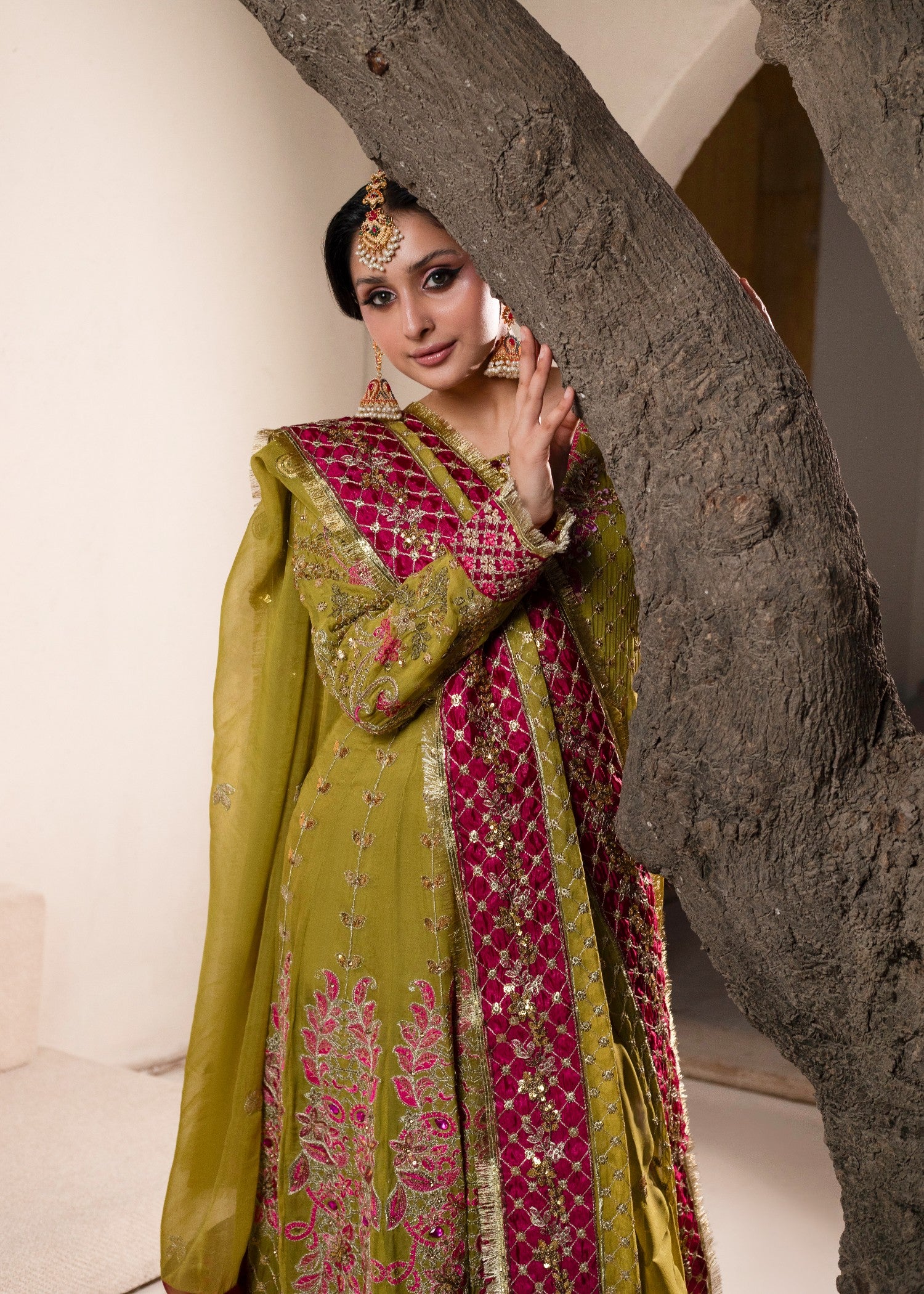 chiffon Maxi in Pear