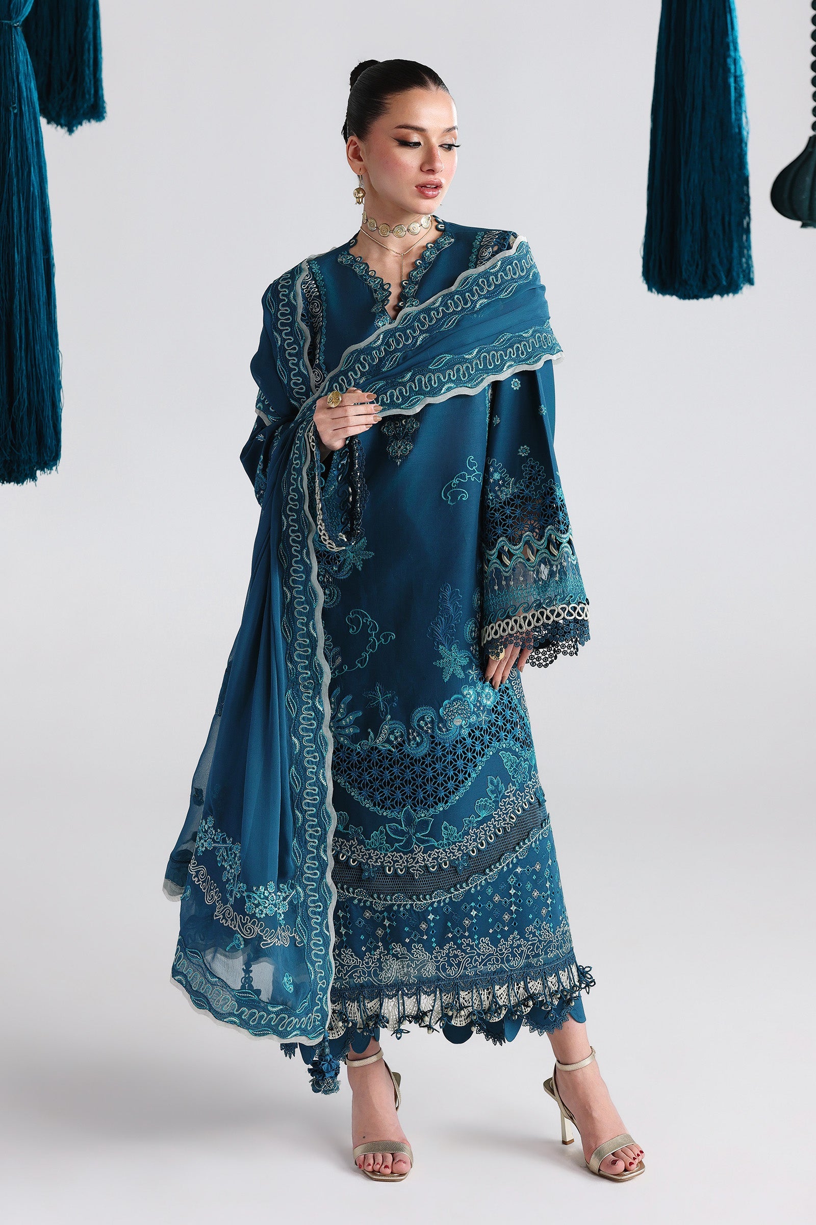 Festive Luxury Lawn – QFL-07 KAISA