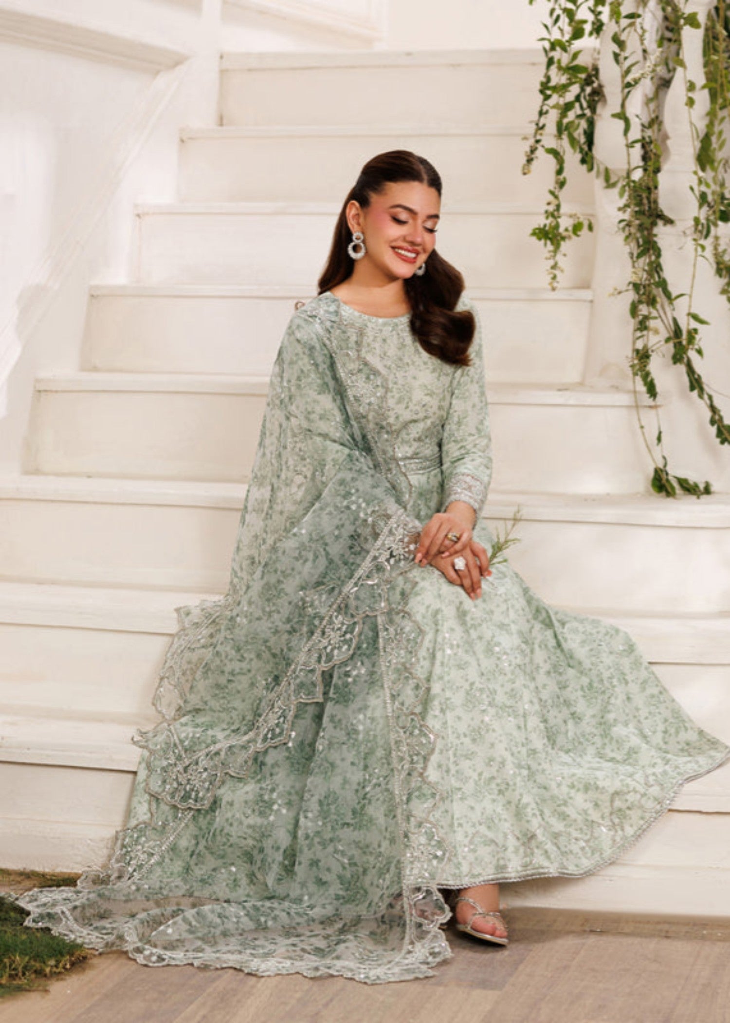 cotton Maxi in Mint green