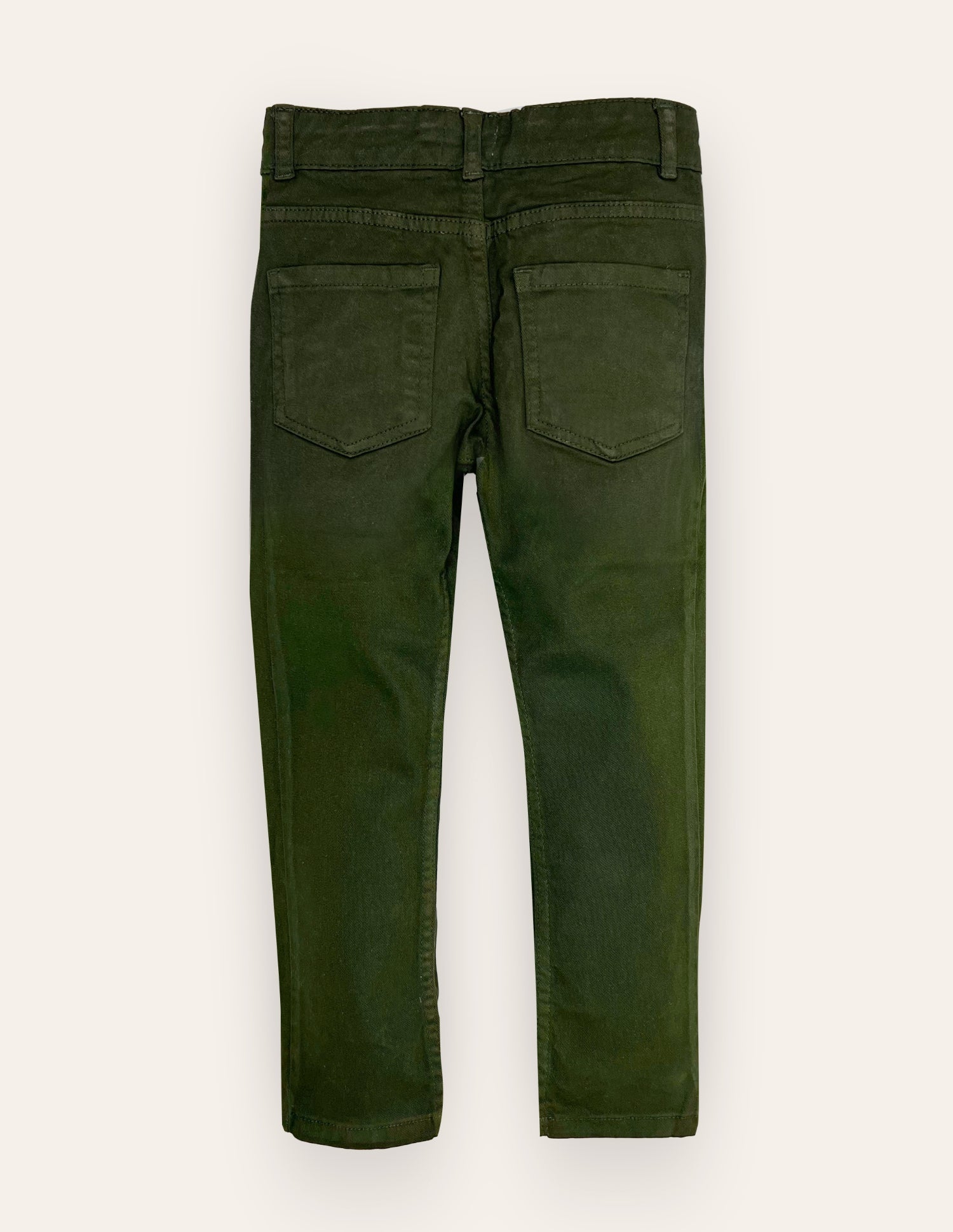 twill cotton Trousers in Green