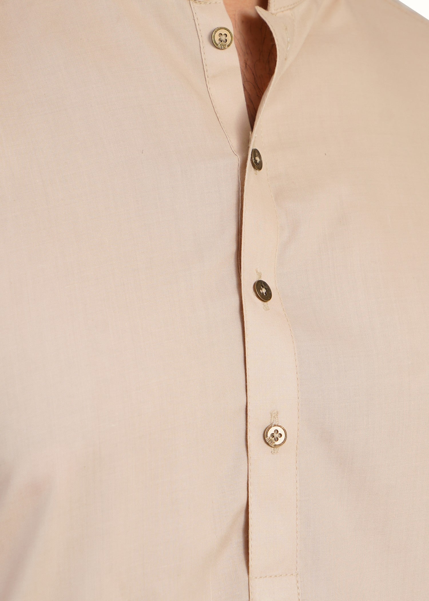 wash & wear Shalwar Kameez in Beige by Kafoor Clothing