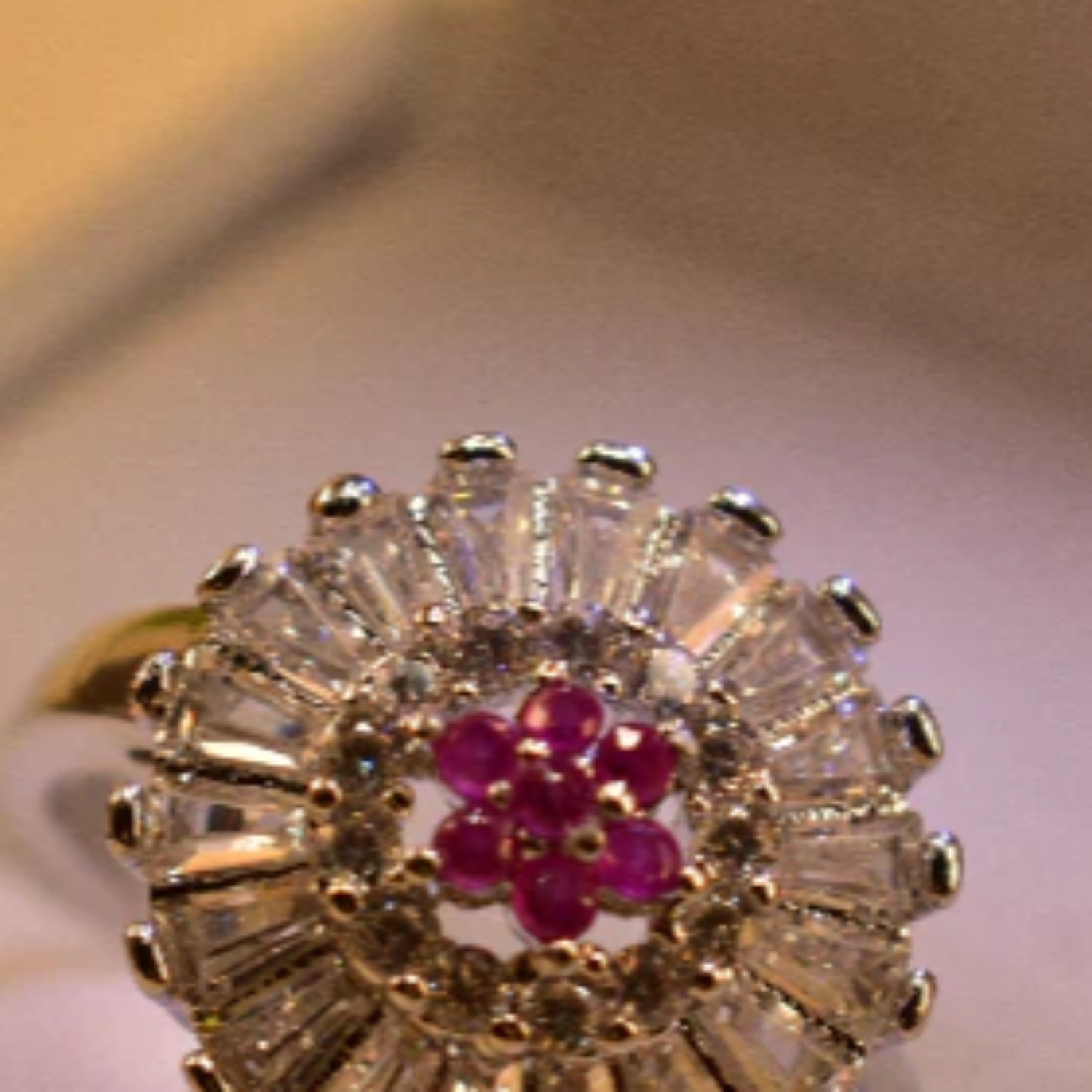 Ring in Ruby red Color by - Trendy Women Ring VEQ1951