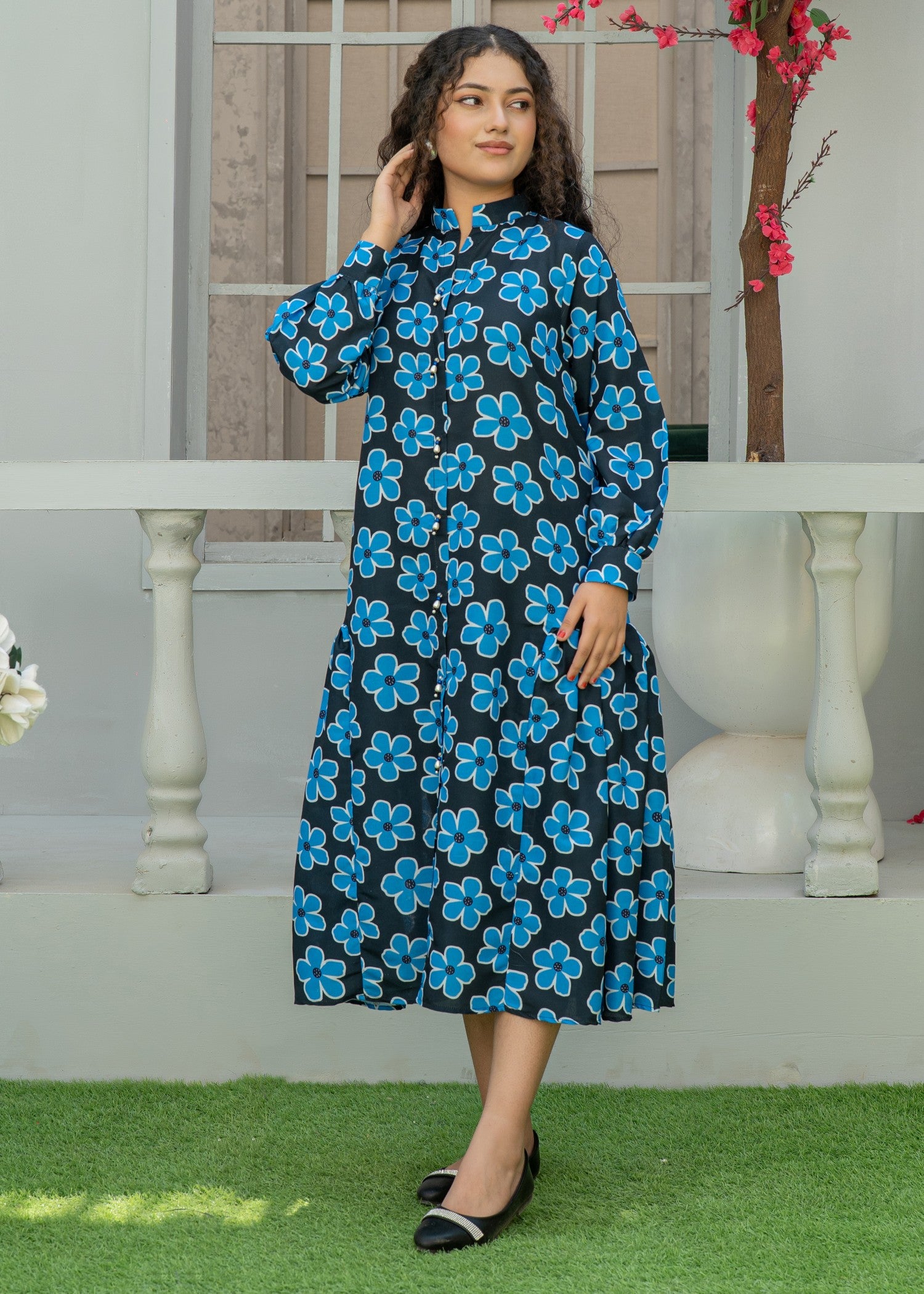 silk Maxi in Blue