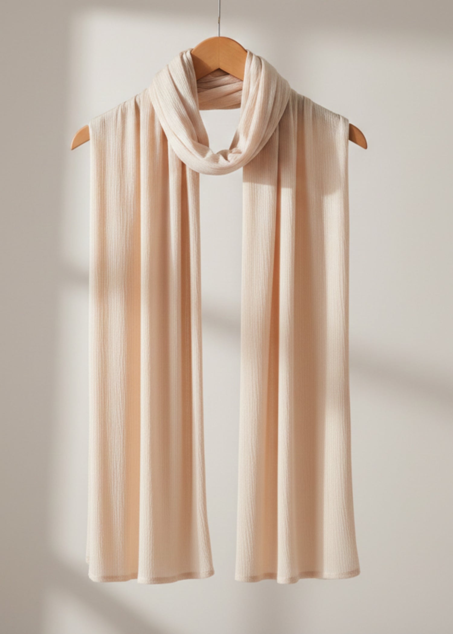 cotton jersey Hijab in Champagne