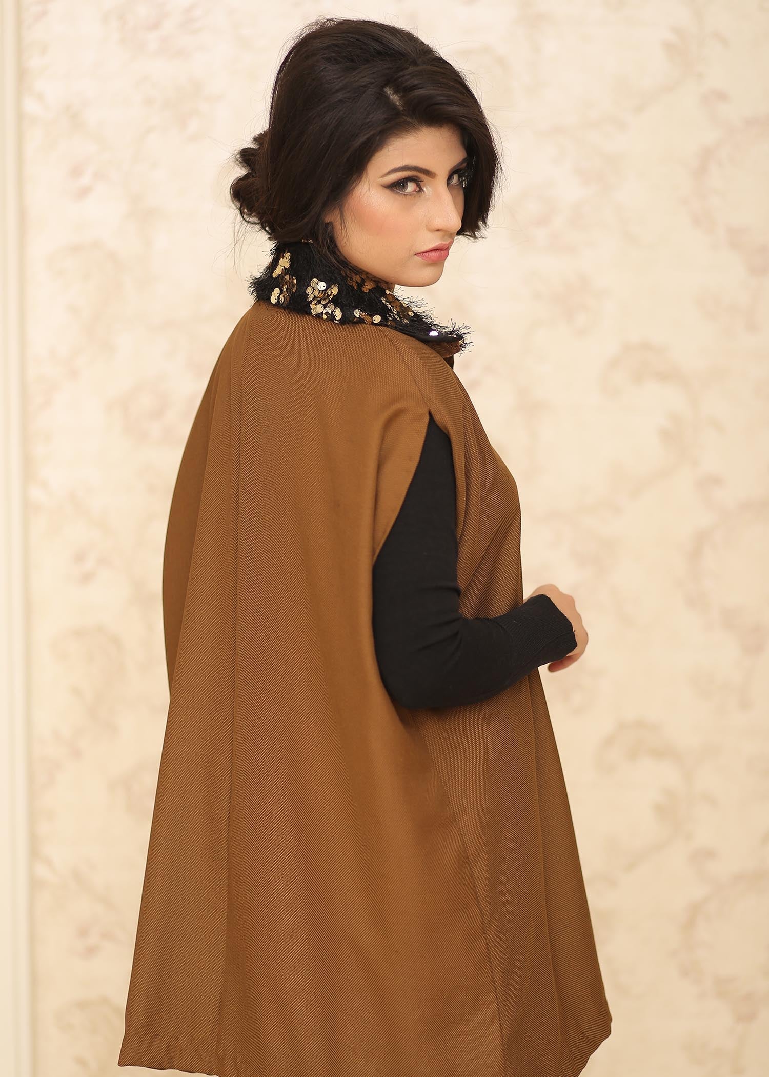 corduroy Tunic in Brown