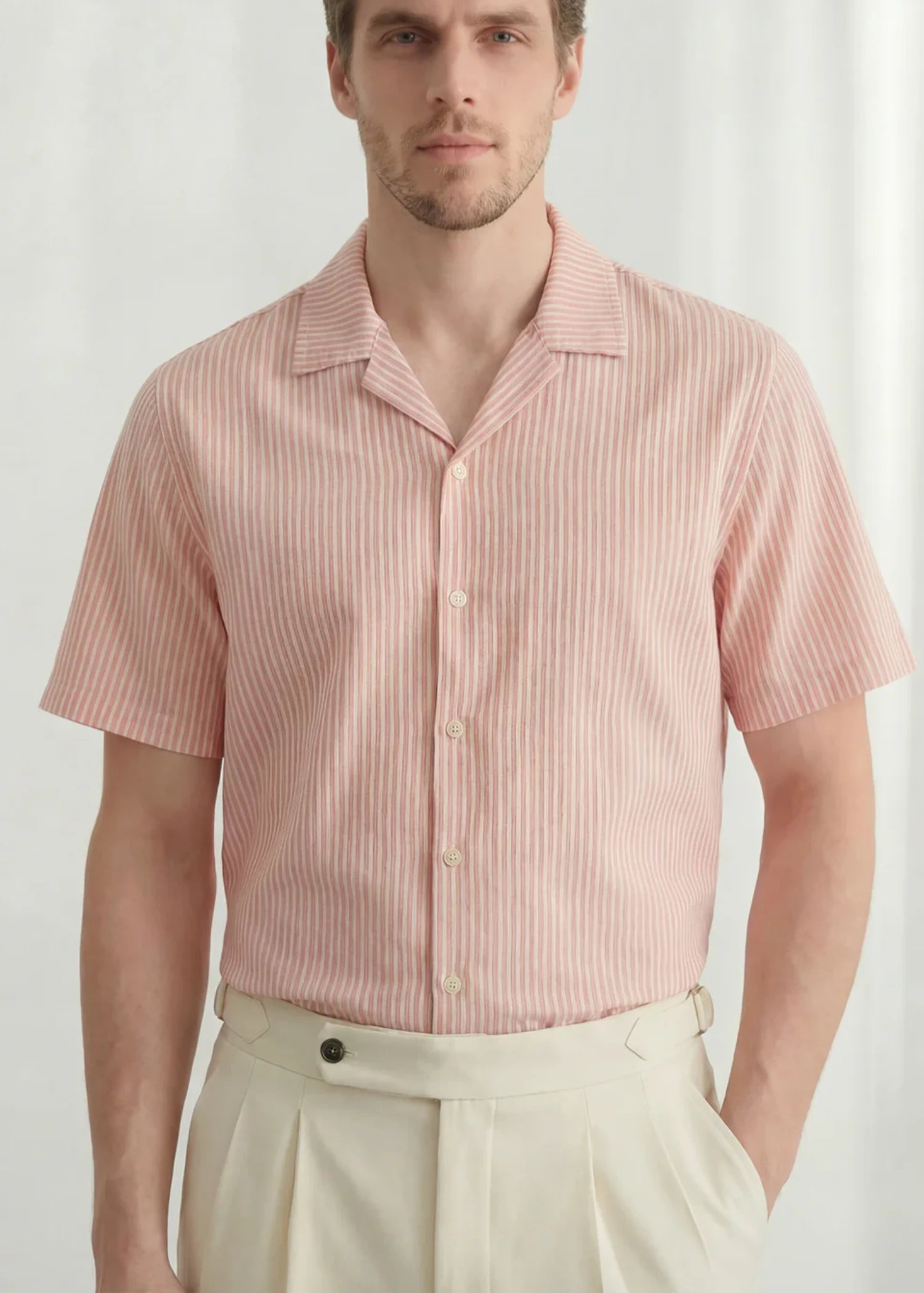 cotton Casual Shirt in Pink