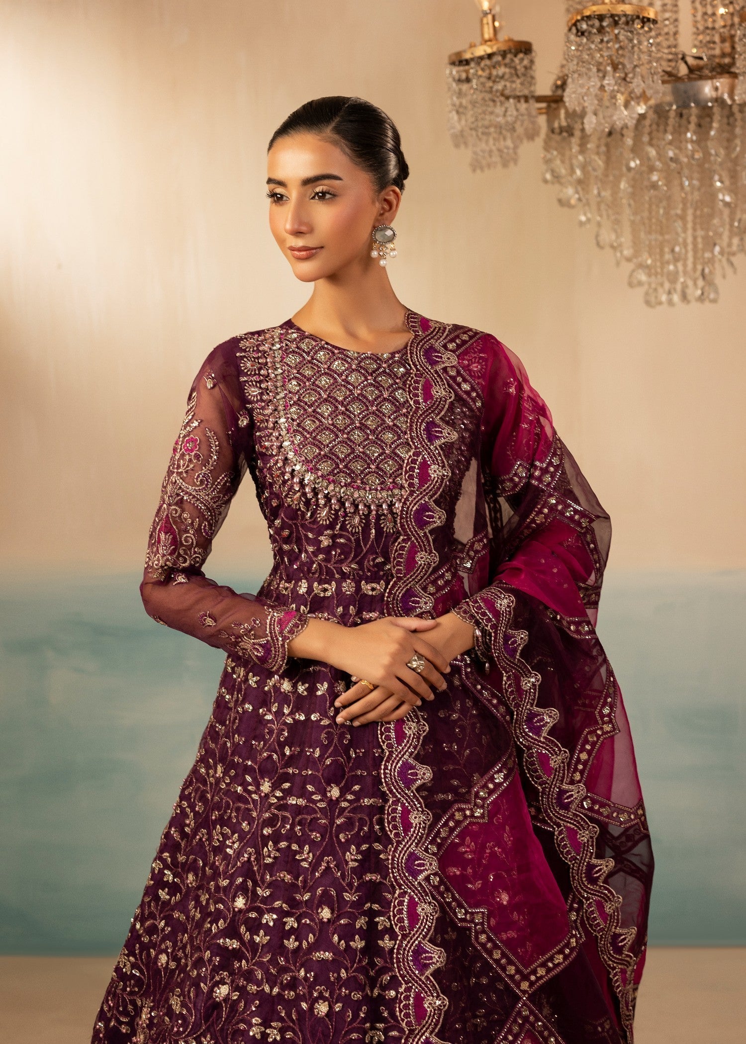 organza Maxi in Purple
