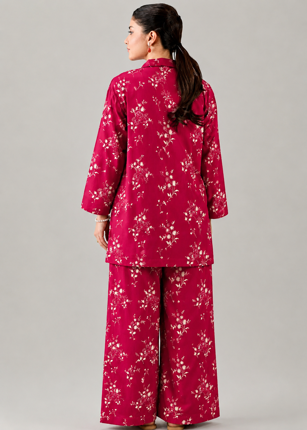 lawn Co Ord Sets in Hot pink