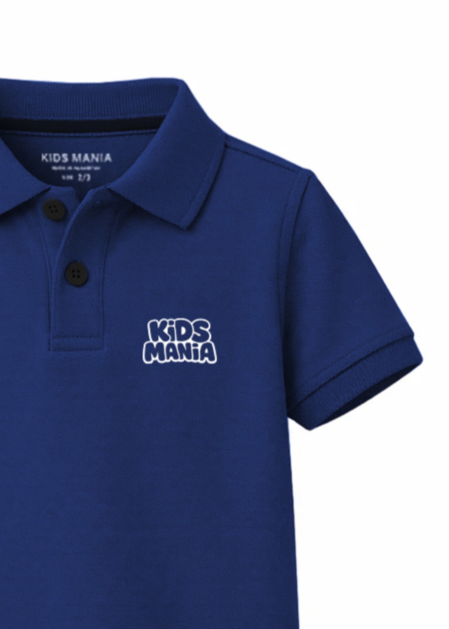 cotton Polo Shirt in Royal blue