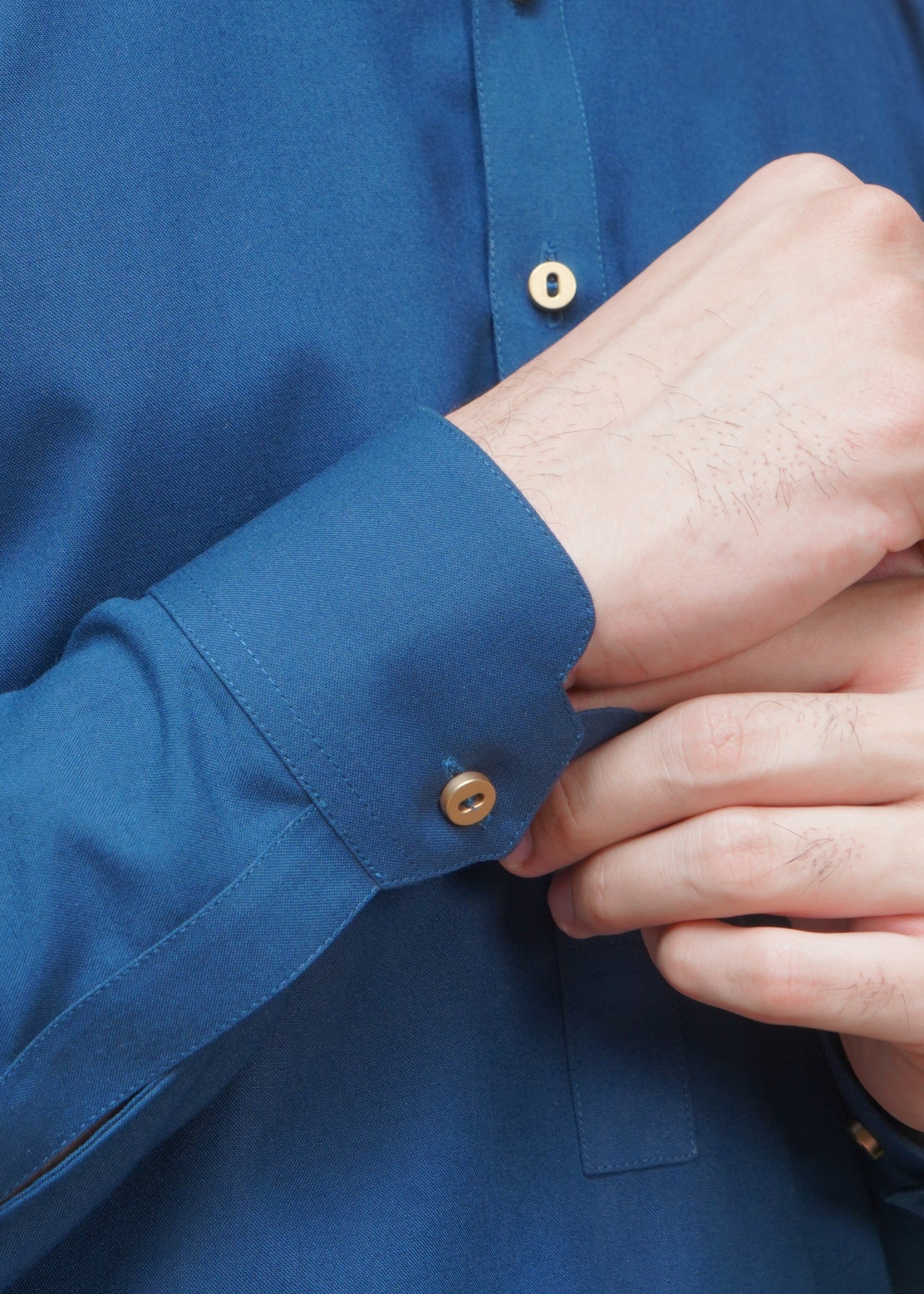 wool Kurta Set in Blue