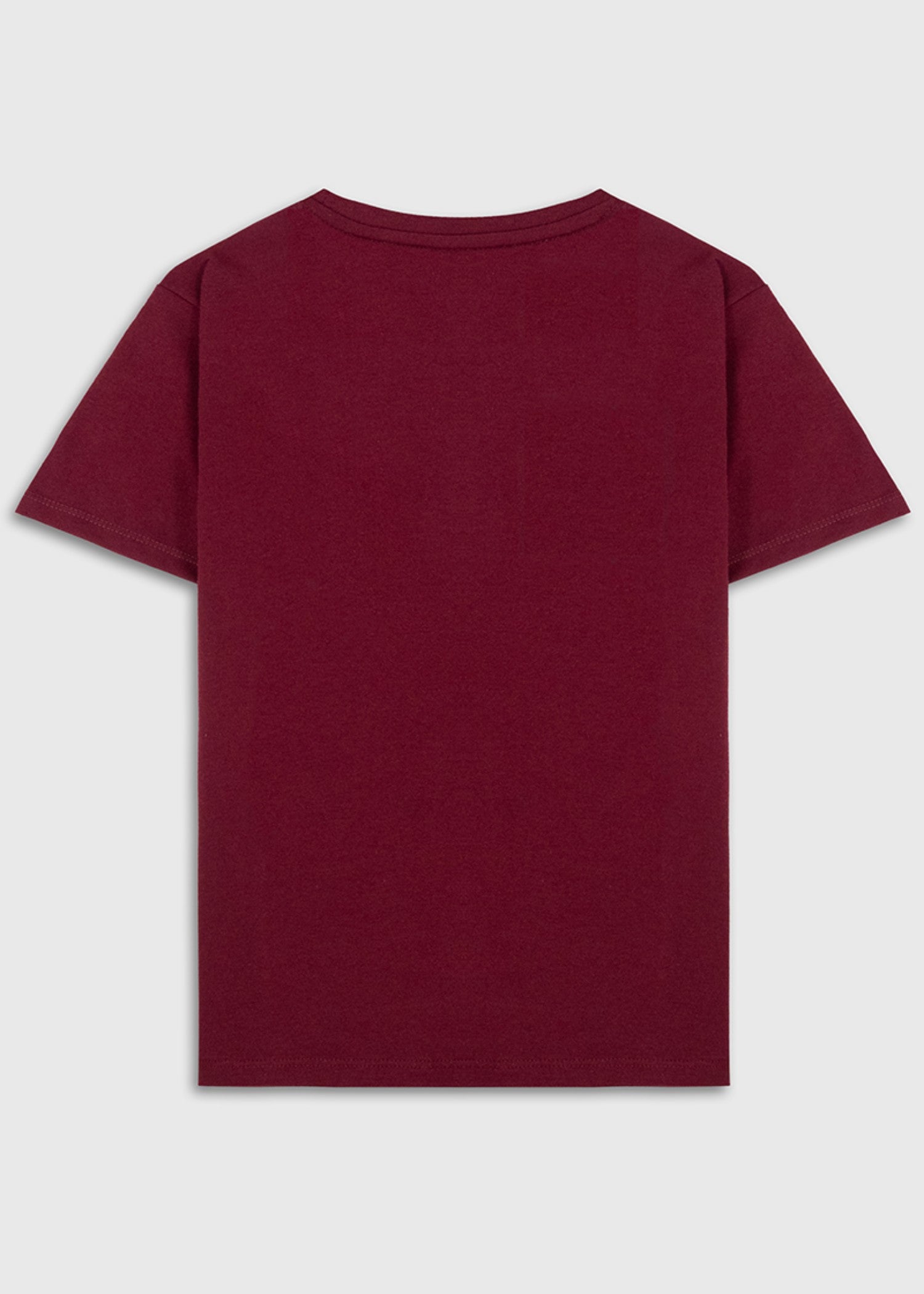 single jersey knit T Shirt in Blood red