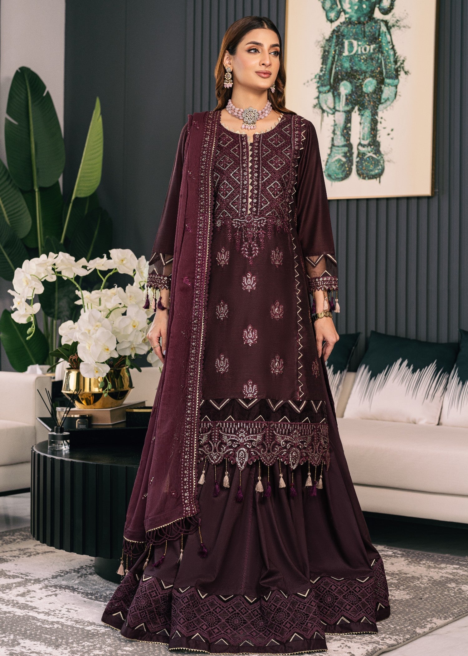 cotton Unstitched in Plum