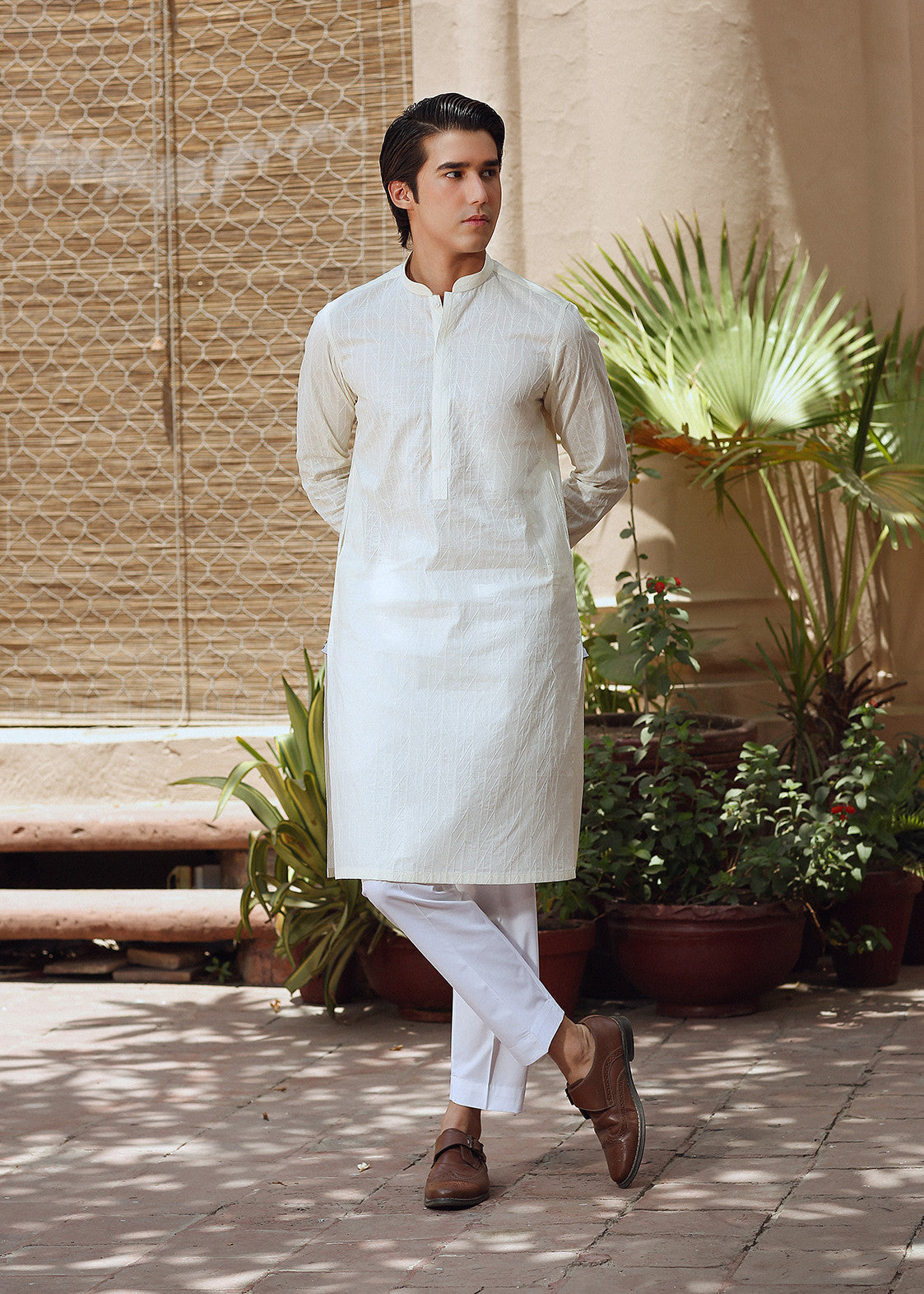 cotton Kurta in Cream