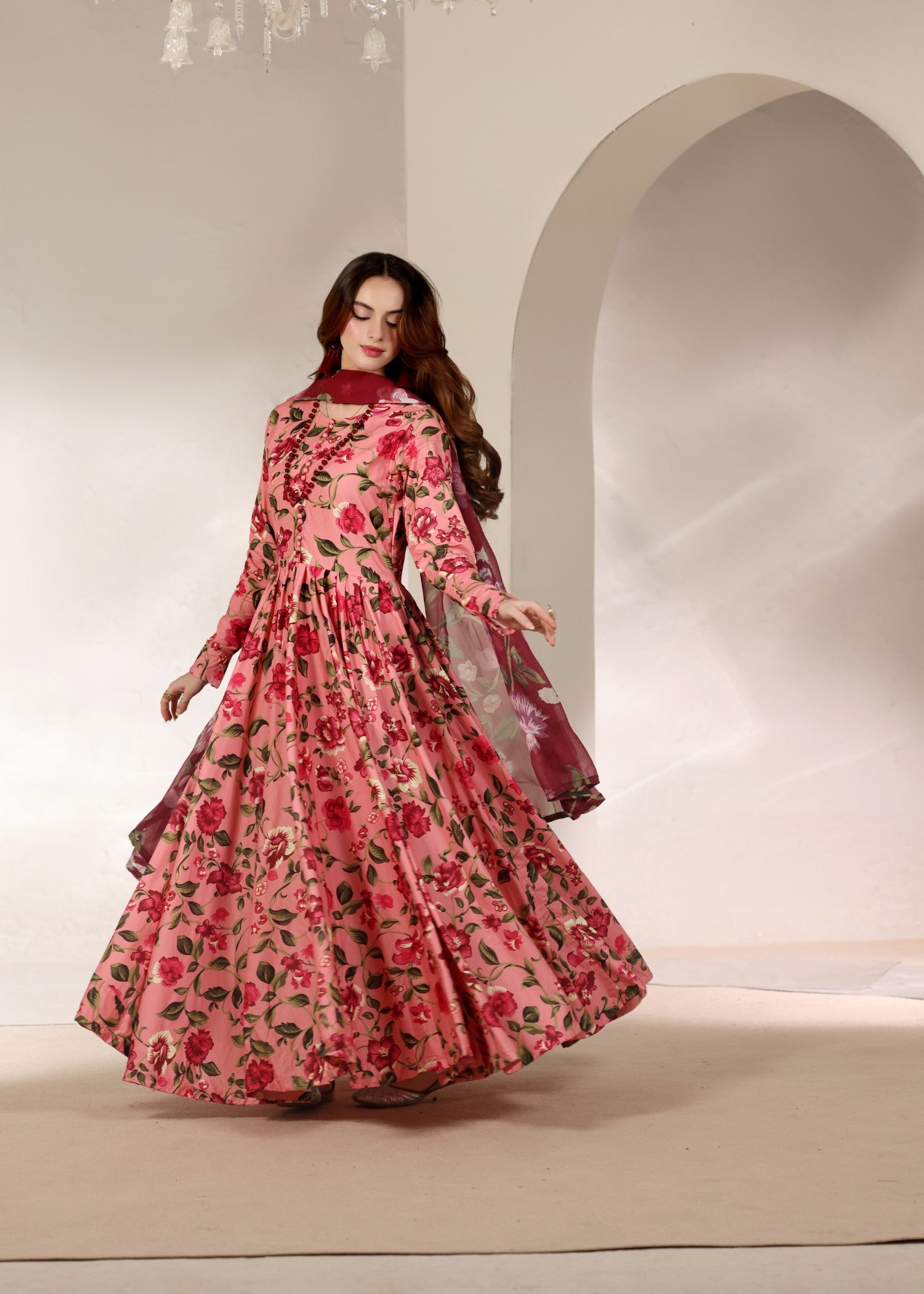 lawn Maxi in Pink