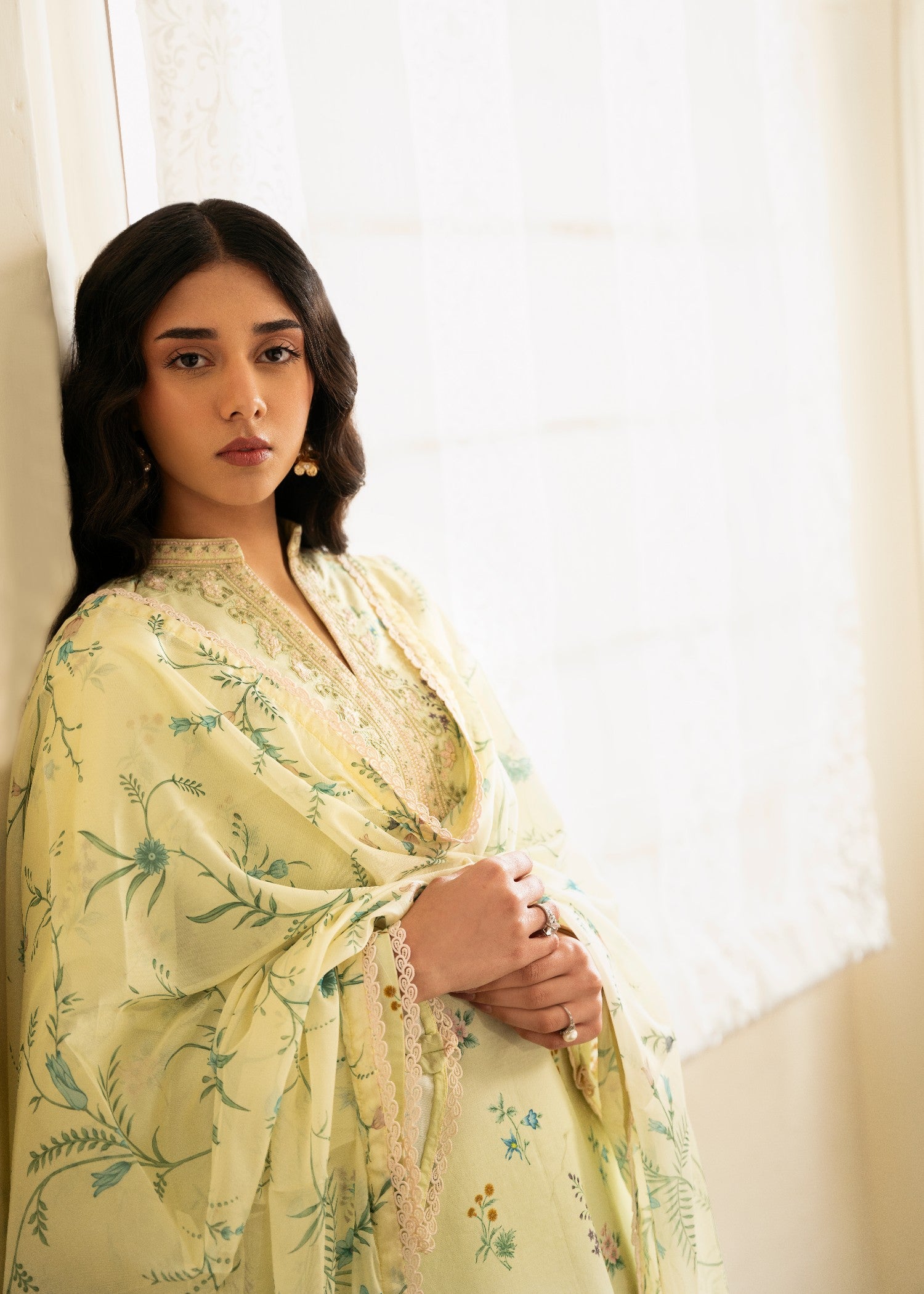 pure cotton Unstitched in Lemonade