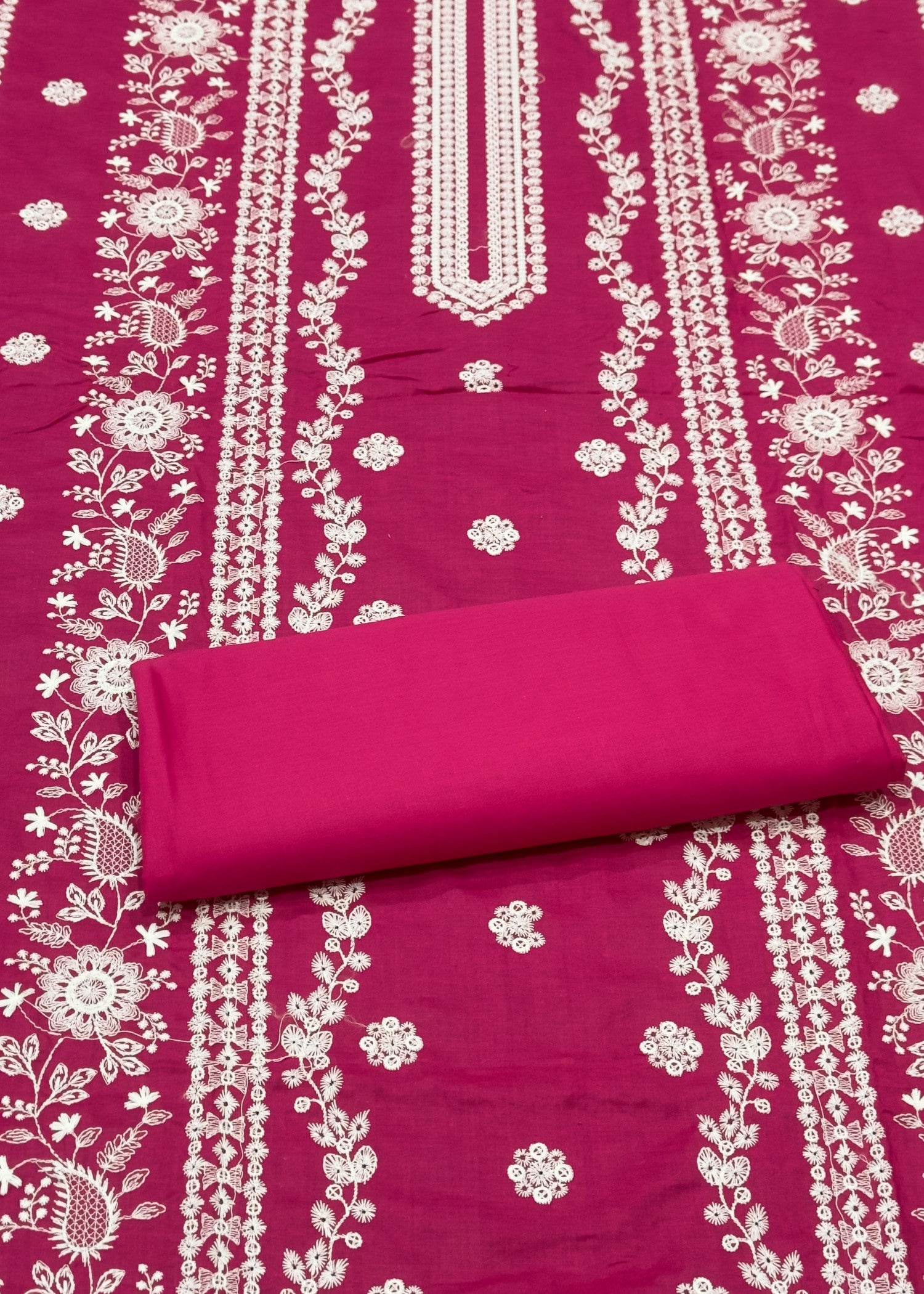 lawn Unstitched in Shocking pink