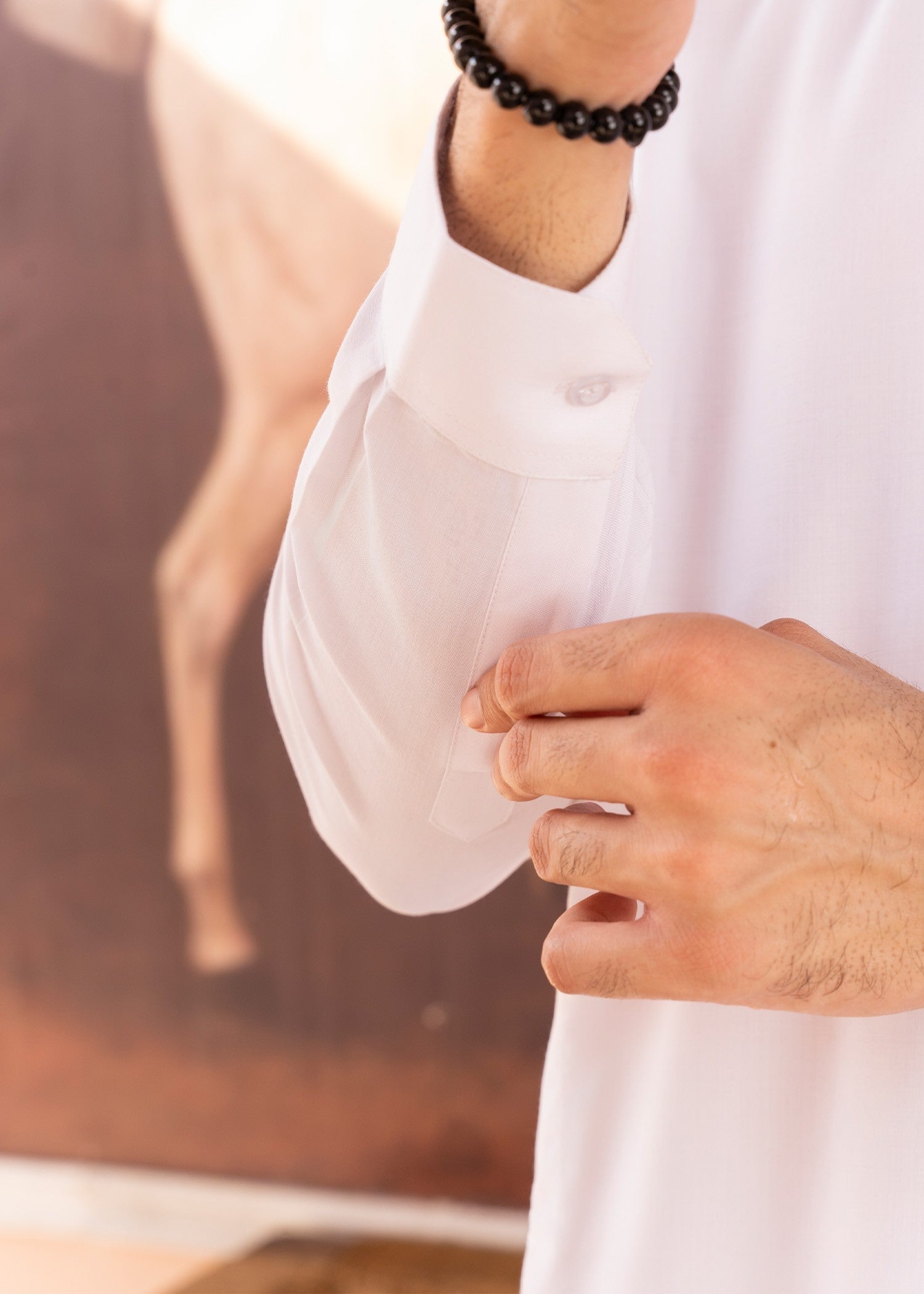 wash & wear Shalwar Kameez in White by Buraq