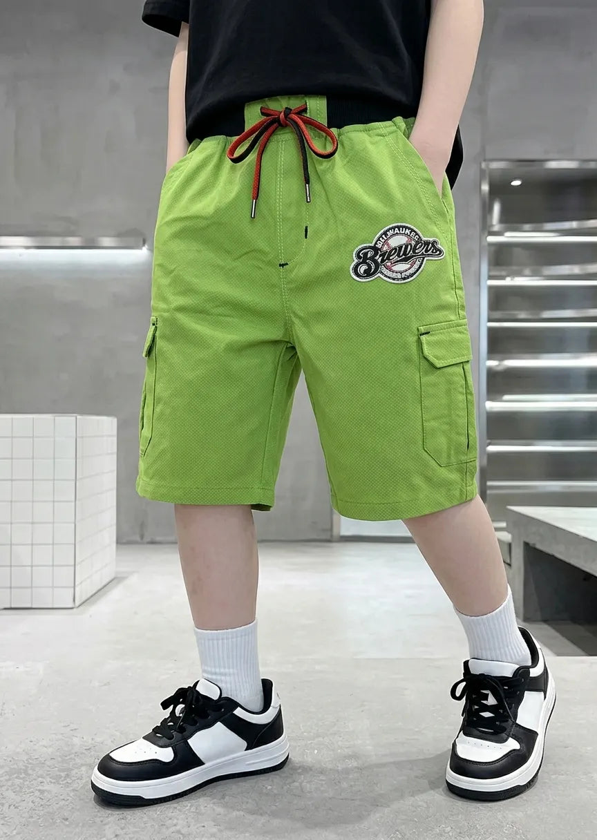 cotton Shorts in Green