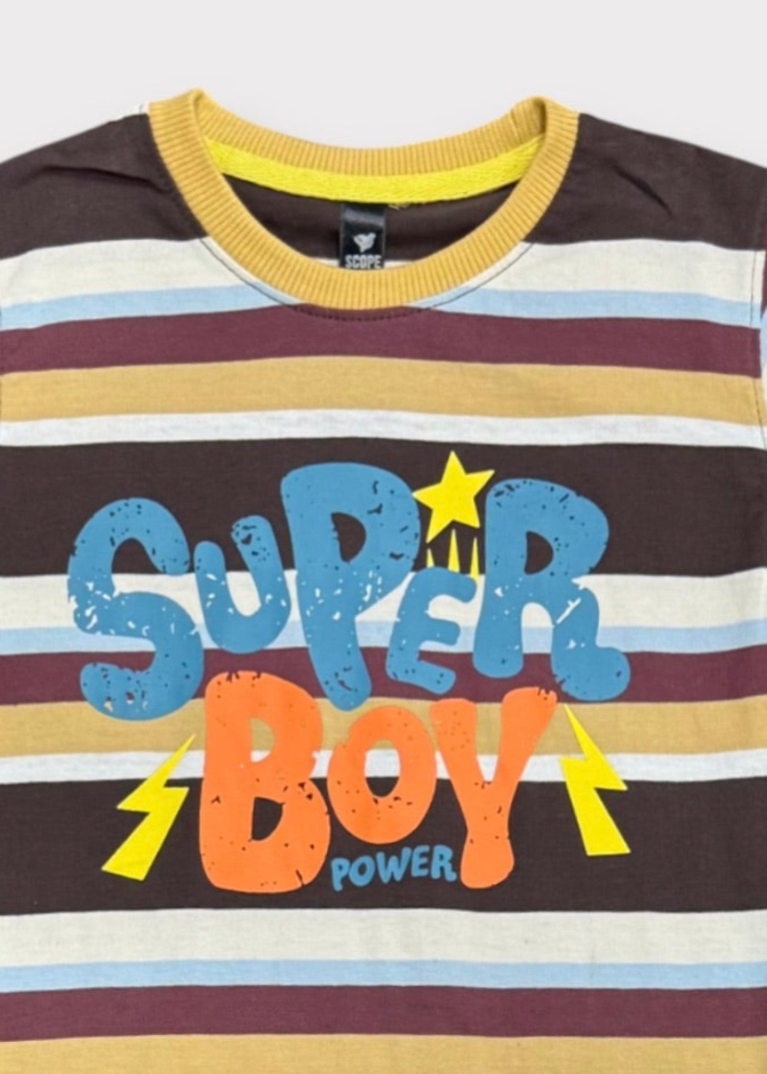single jersey knit T Shirt in Multi