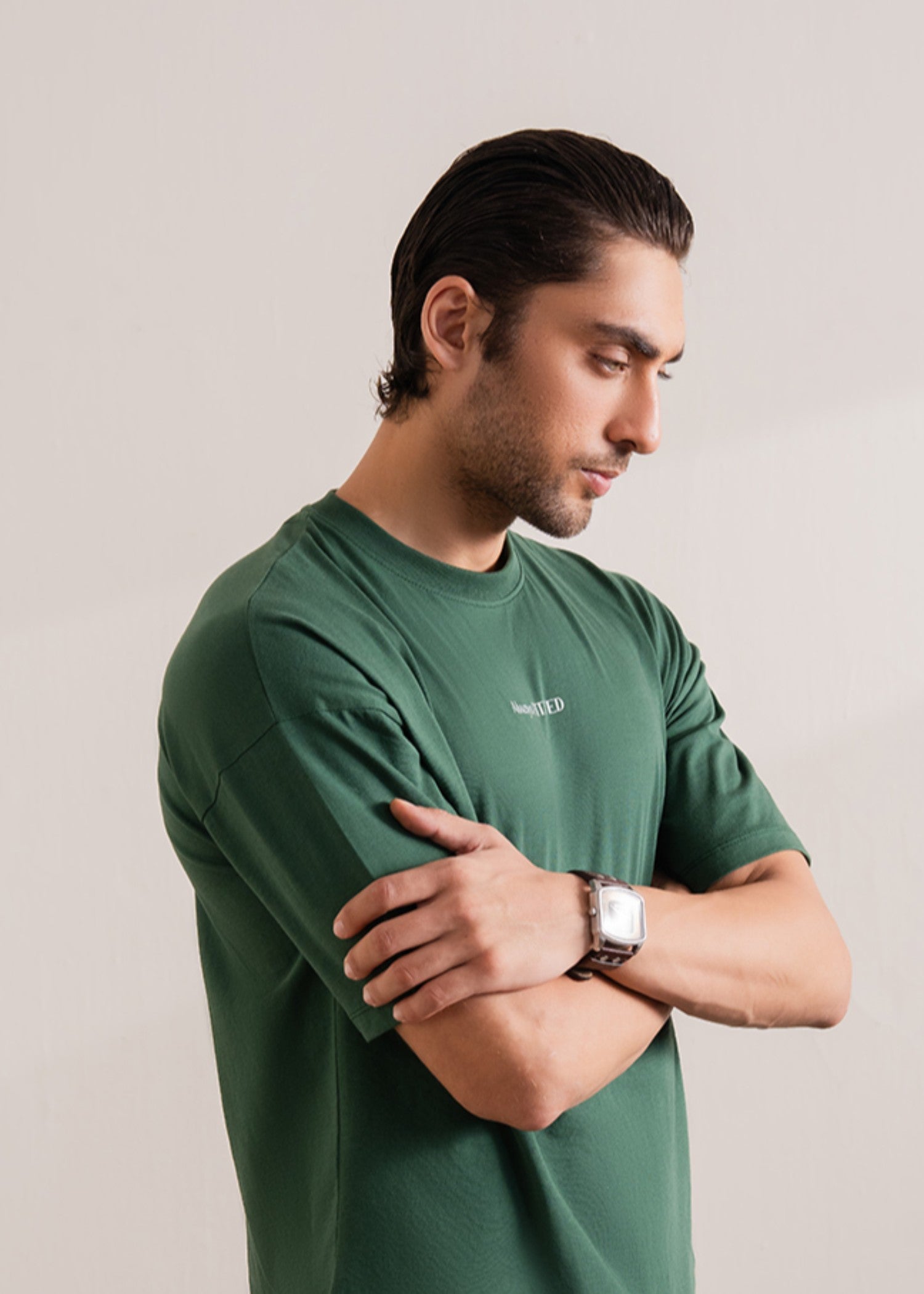 cotton T Shirt in Green