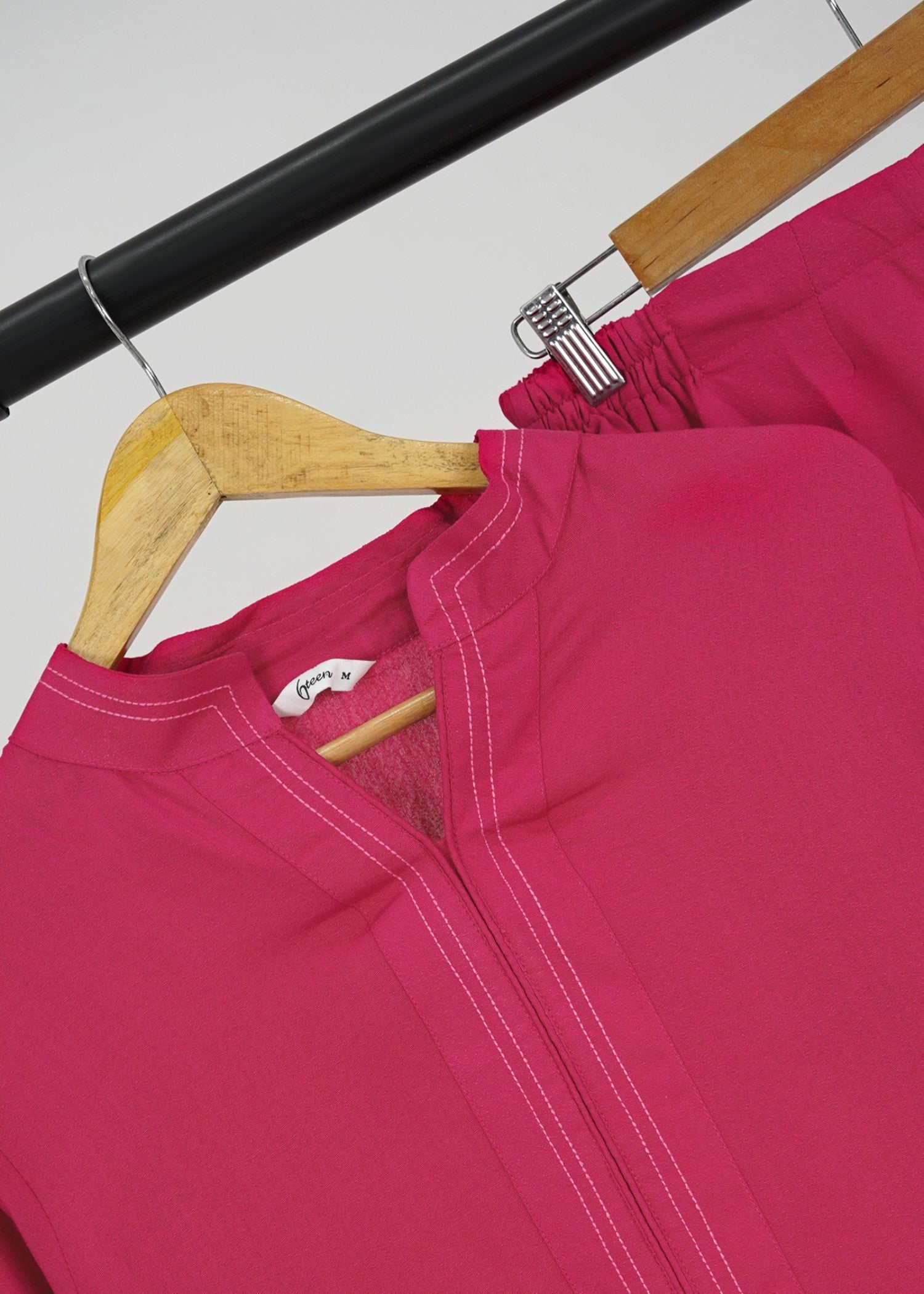 karandi Co Ord Sets in Hot pink