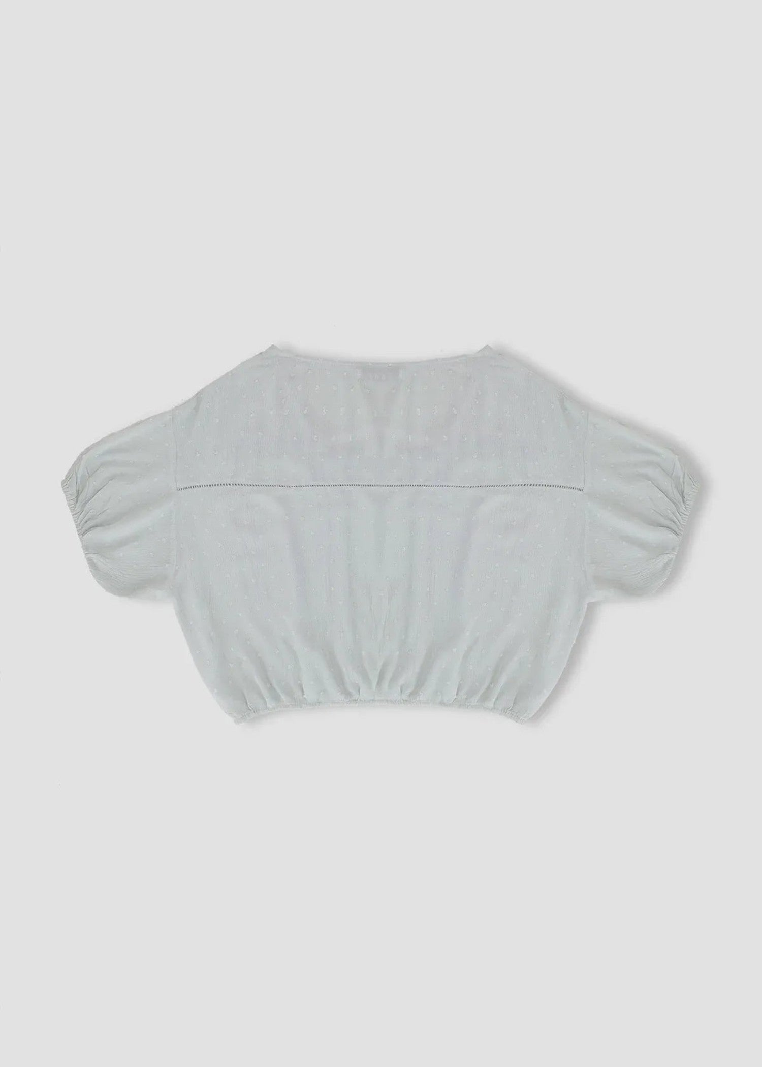 polyester Top in Light grey