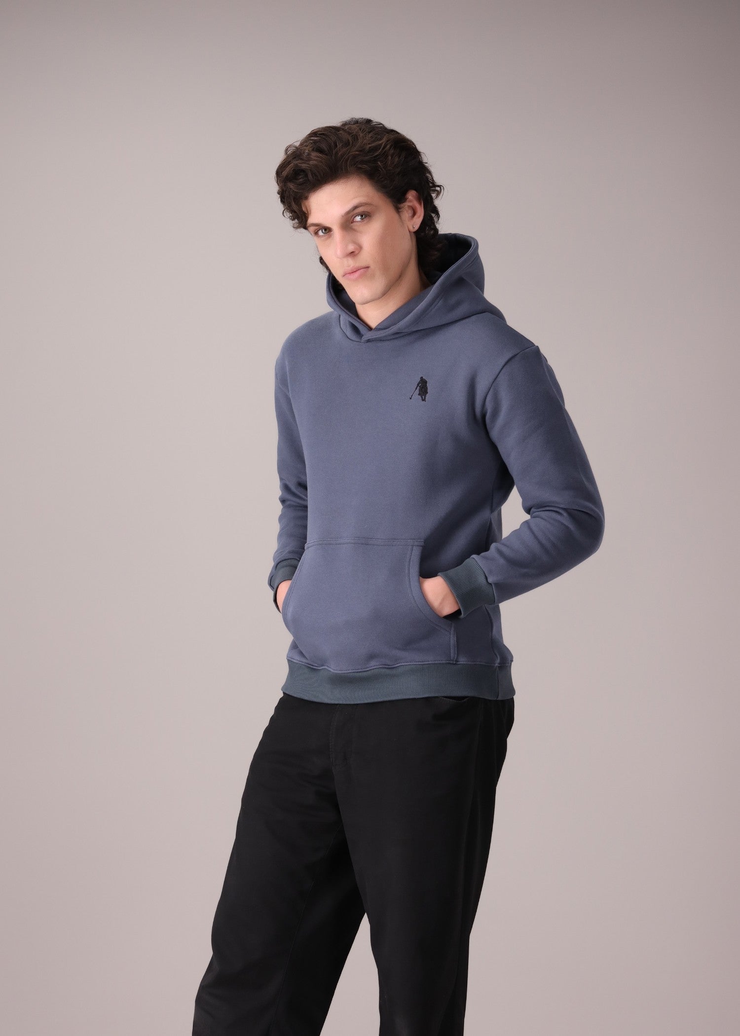 fleece Hoodie in Grey