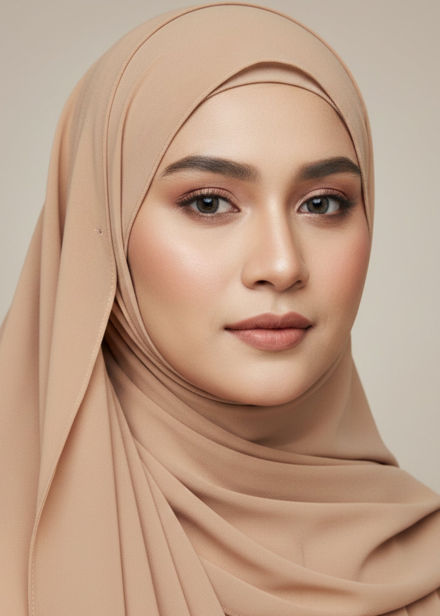chiffon Hijab in Wheat