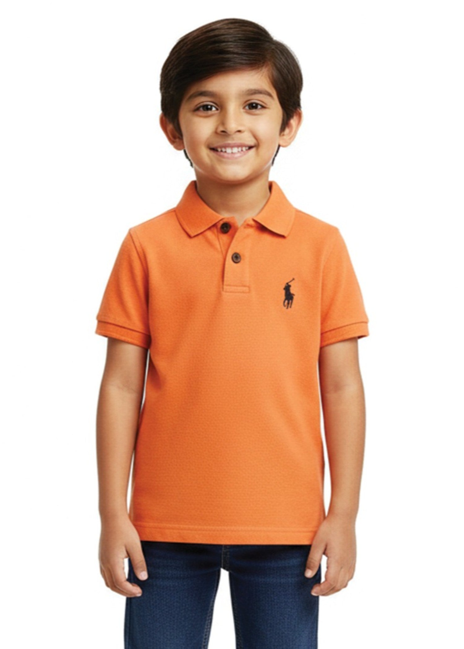 cotton T Shirt in Orange