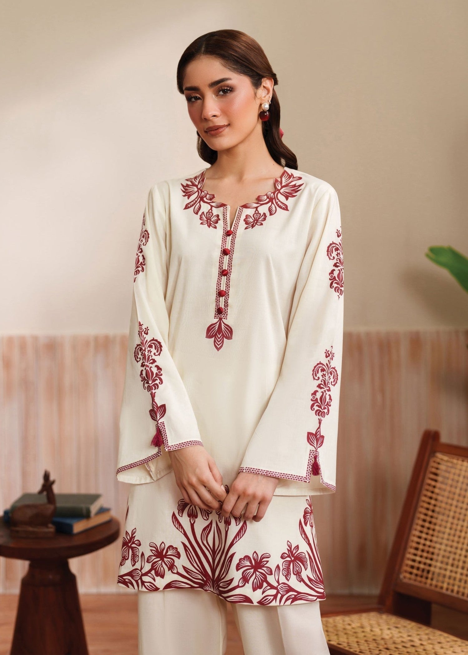 linen Co Ord Sets in Off-white