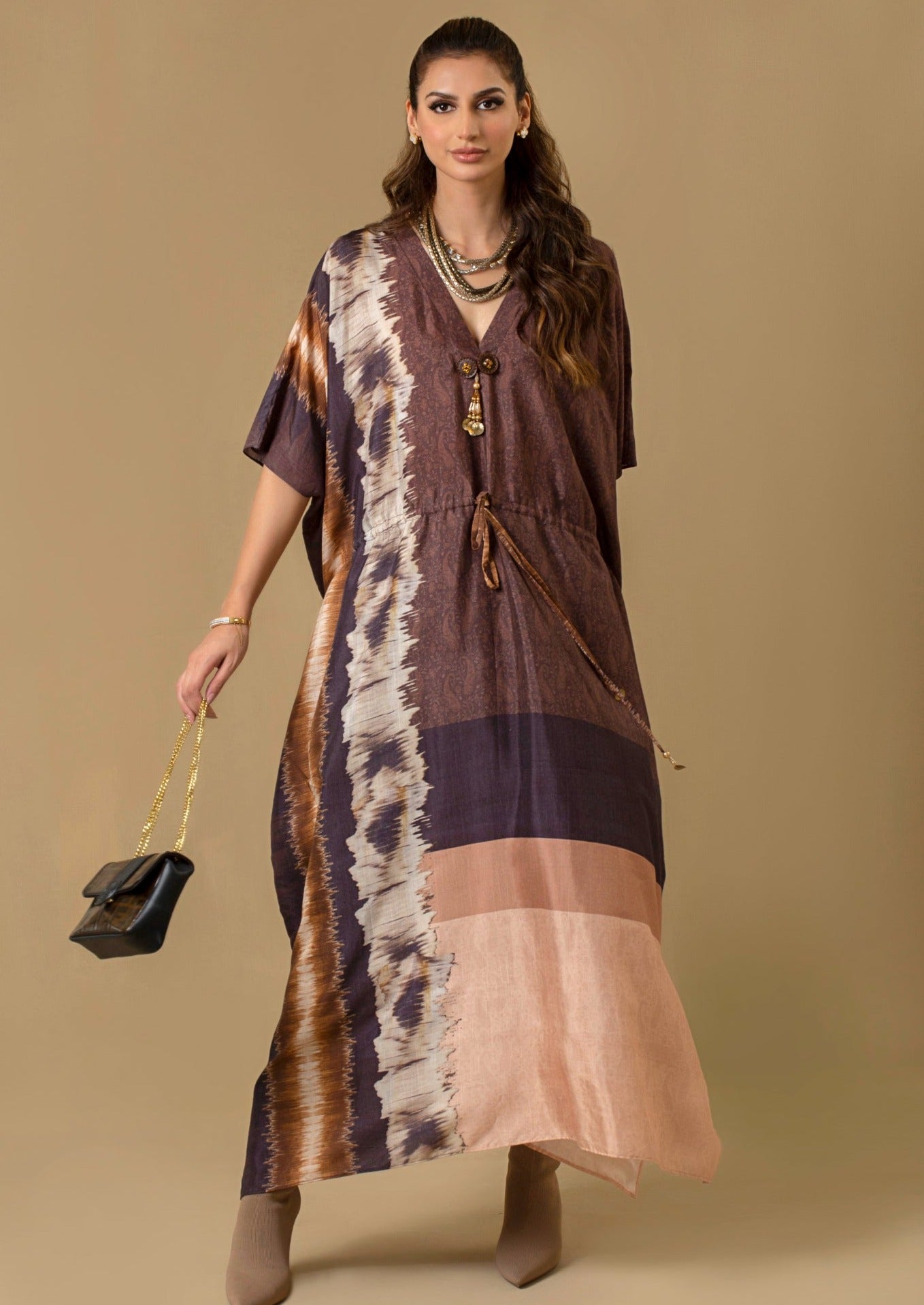 silk Unstitched in Maroon