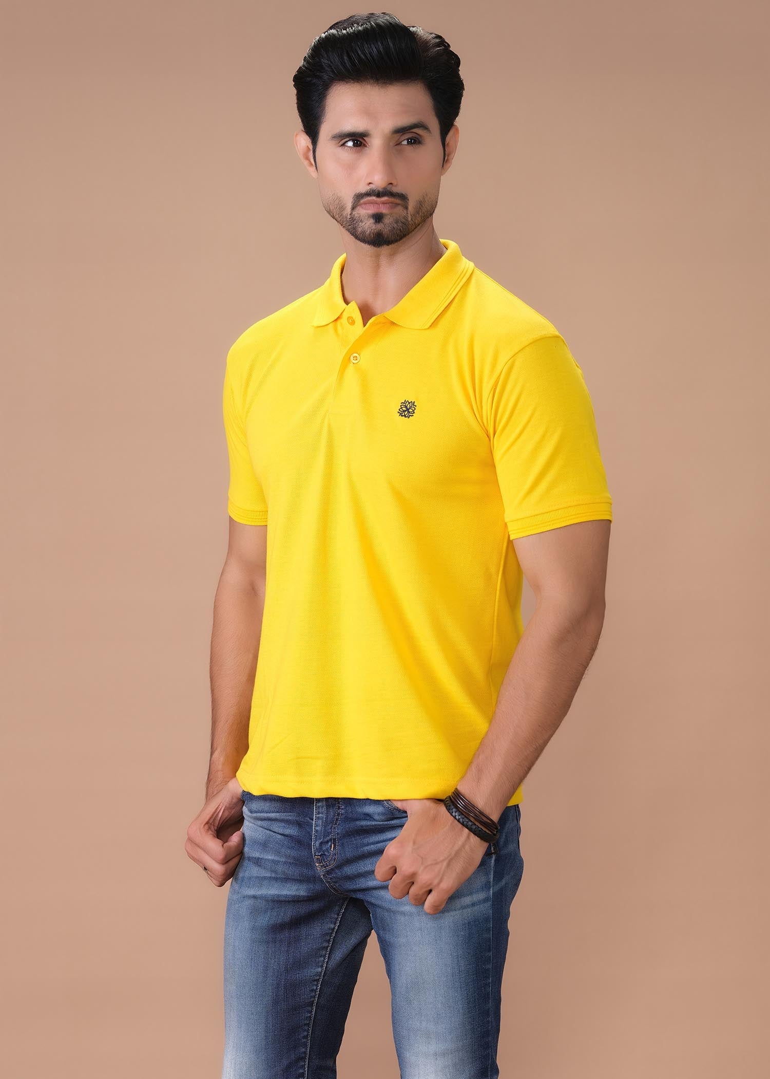 porque/pique Polo Shirt in Yellow