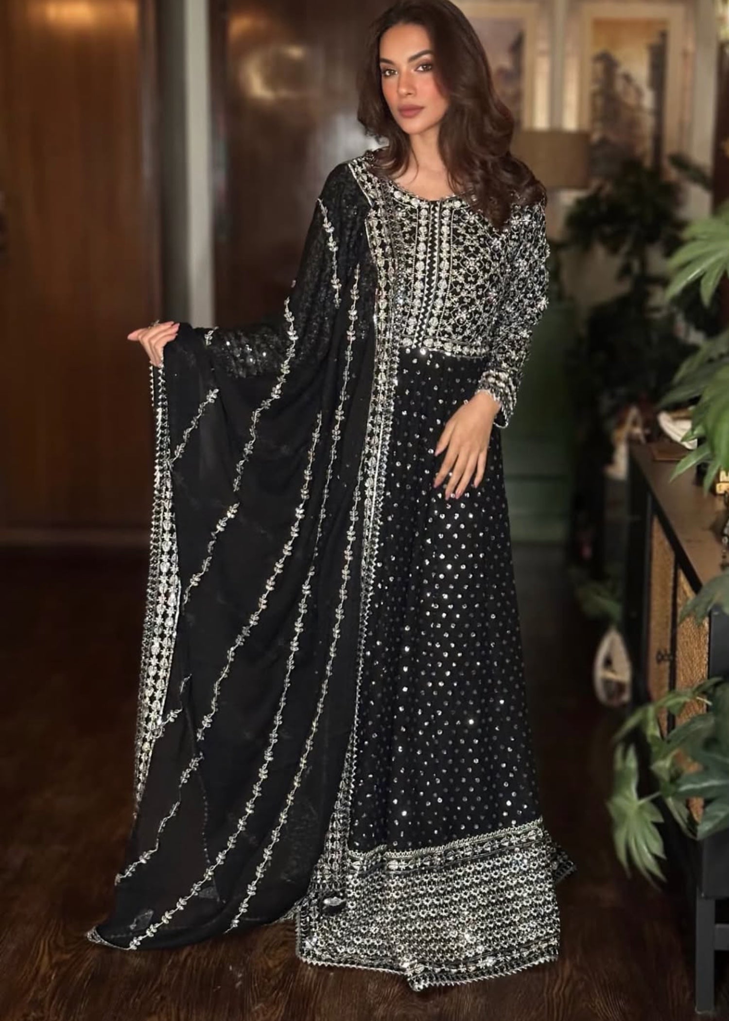 chiffon Maxi in Black