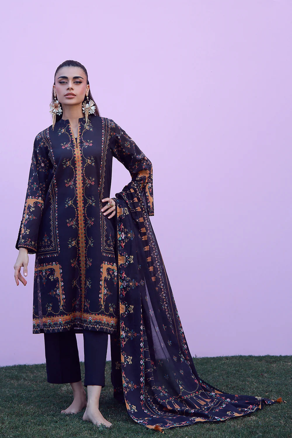 Mirha Lawn – Midnight Jardin