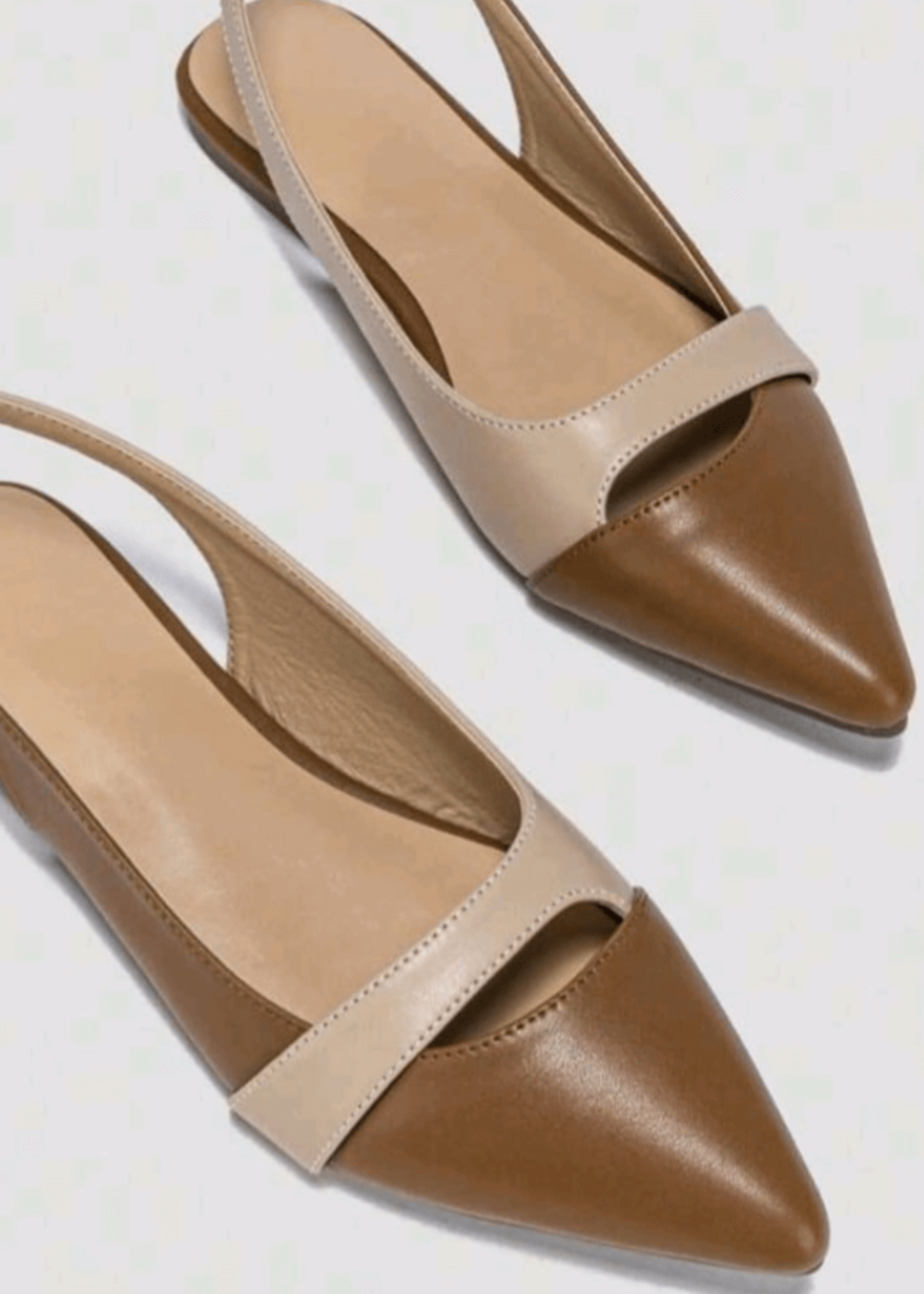 Mules in Camel brown by - High Quality Women Mules ABF4013