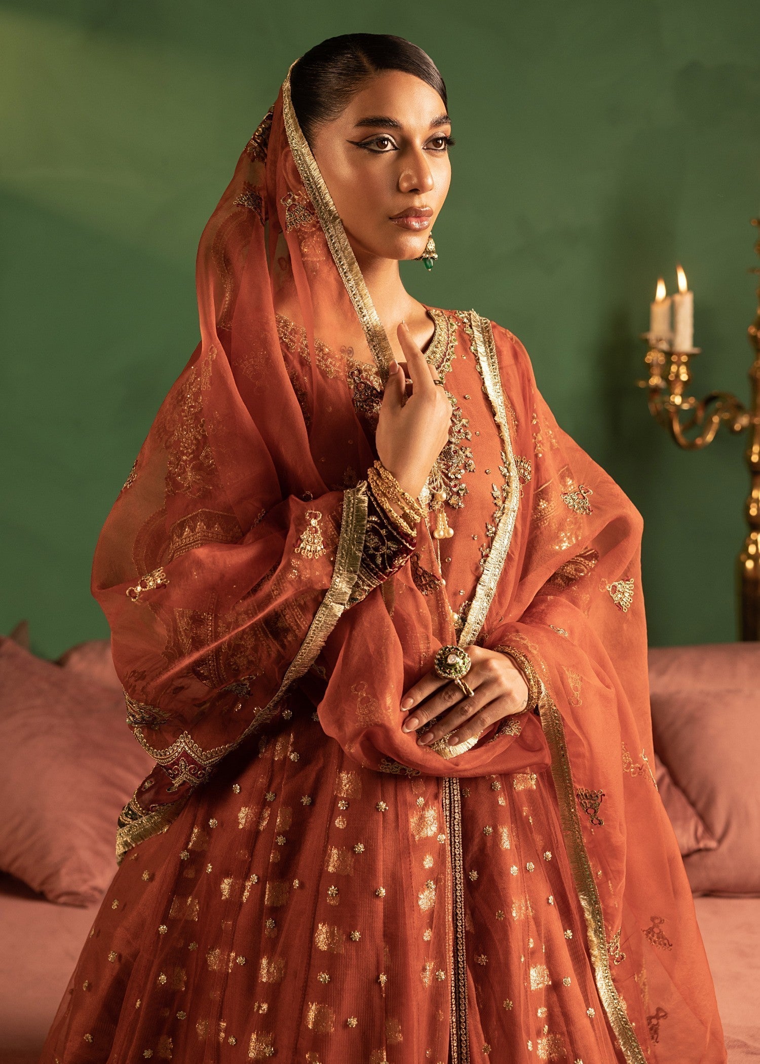 net Maxi in Rust orange