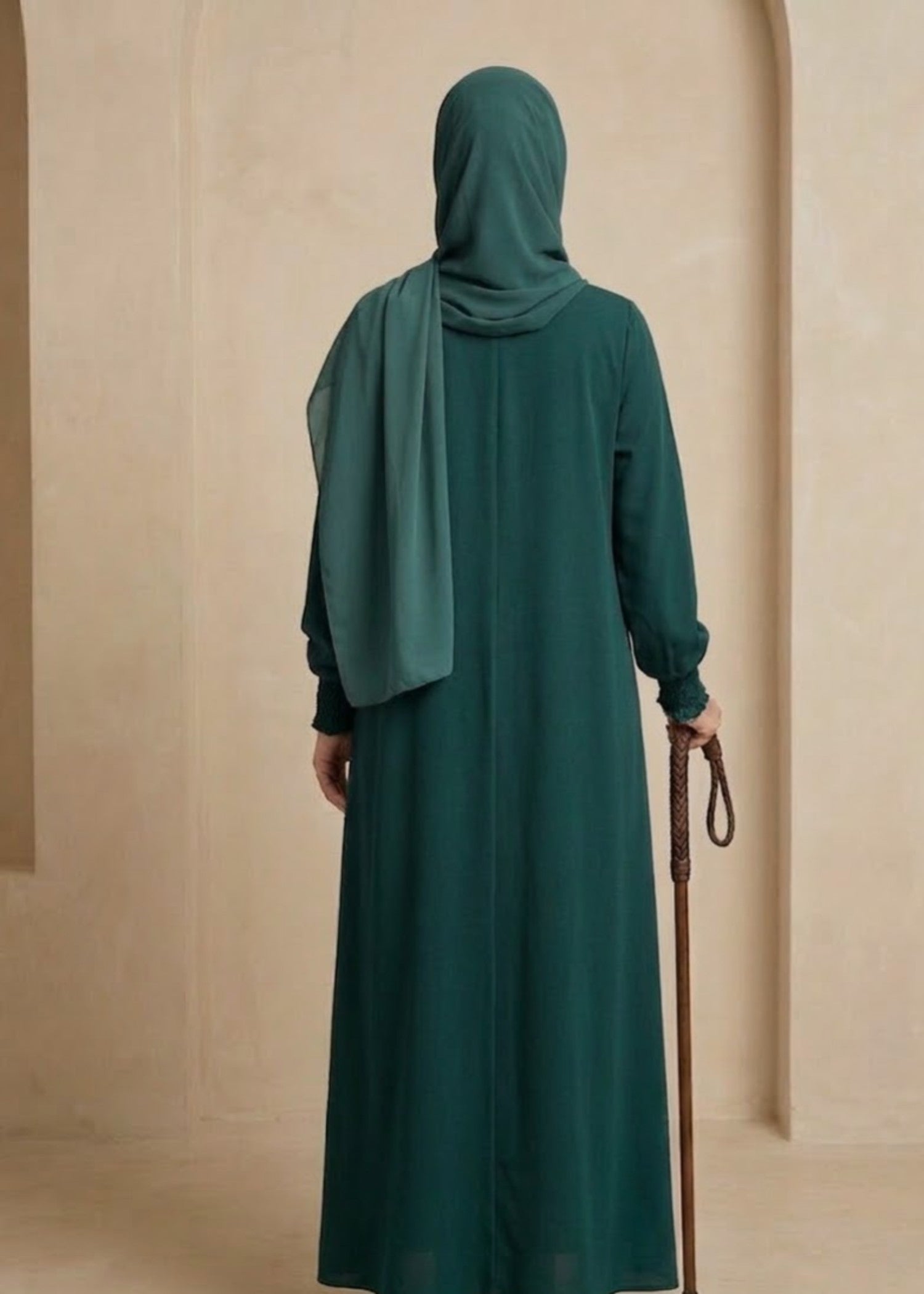 nidha Abaya in Teal