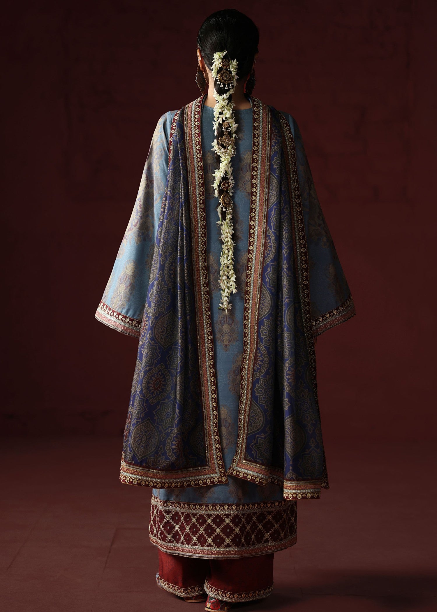 pk raw silk Kurta Set in Slate grey, sapphire blue, maroon