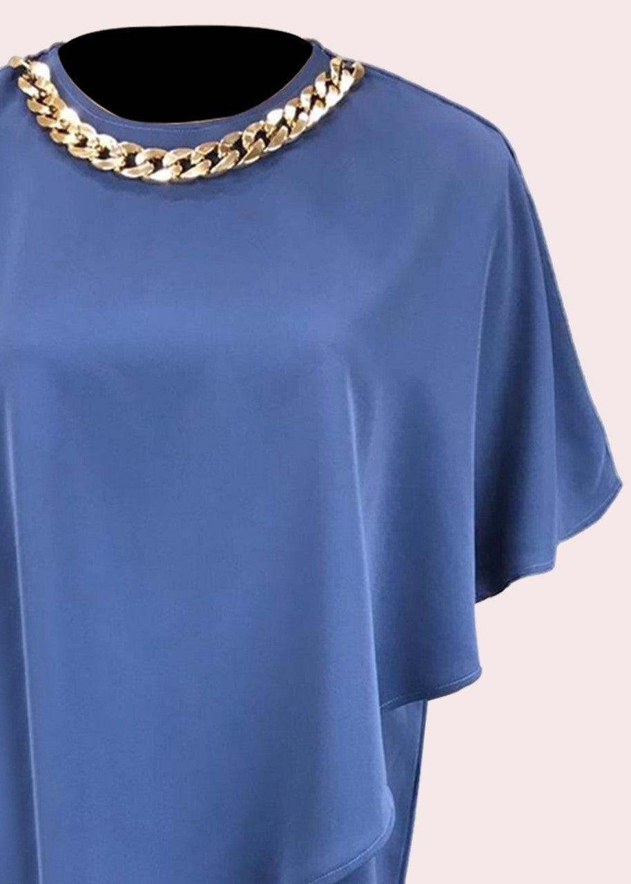 rayon Tunic in Blue