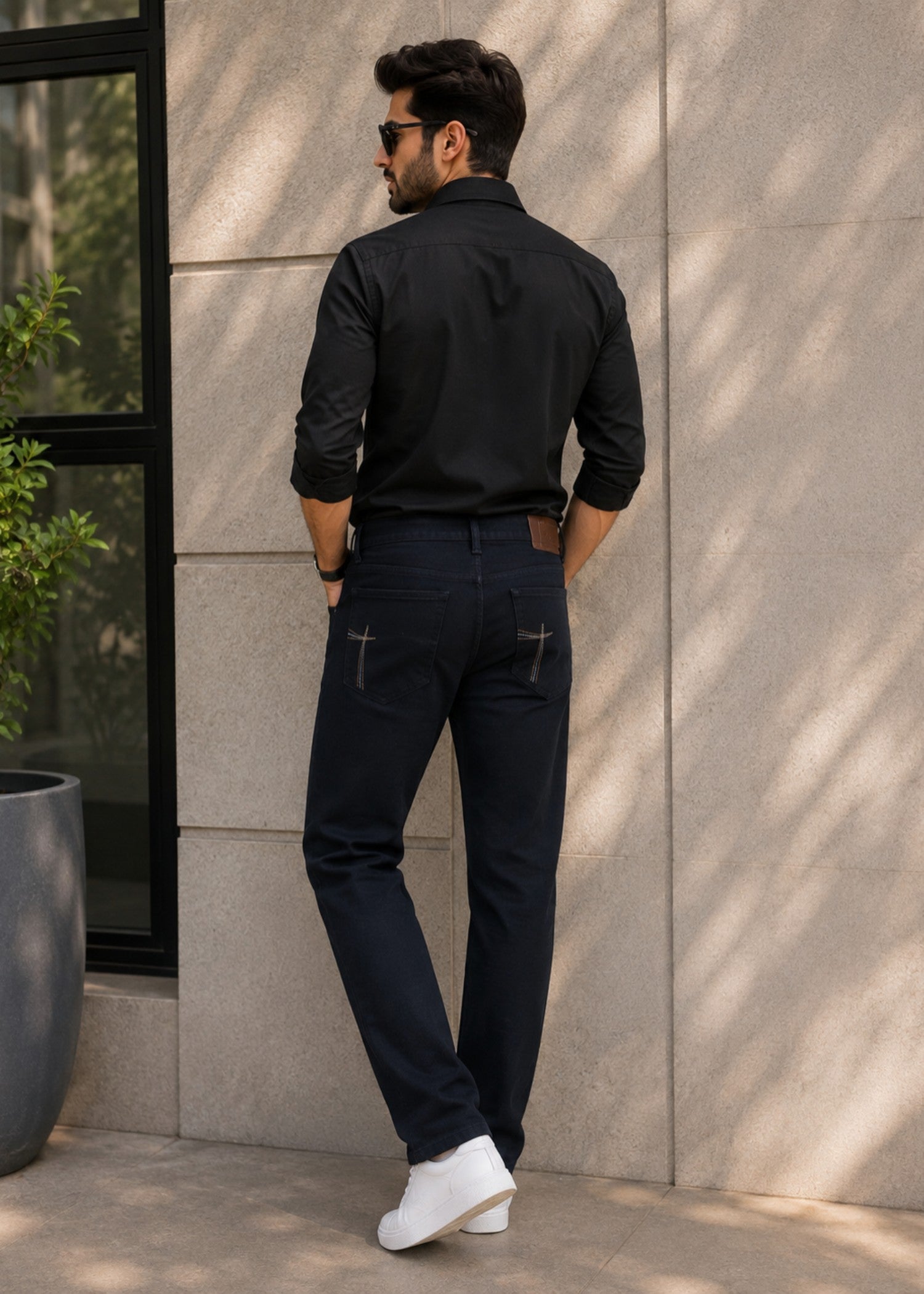 cotton Jeans in Moonlight blue