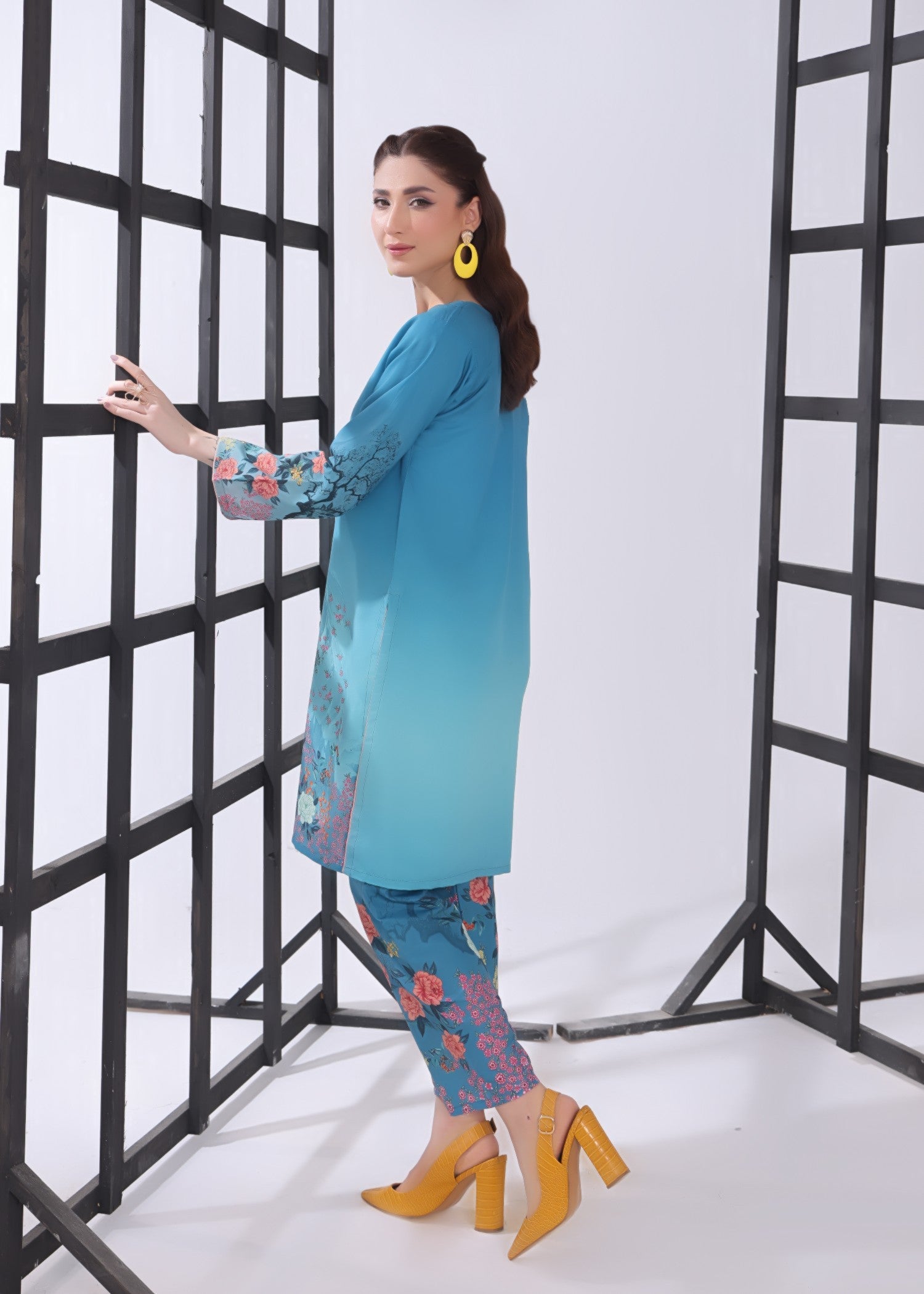 poly lawn Co Ord Sets in Sky, azure
