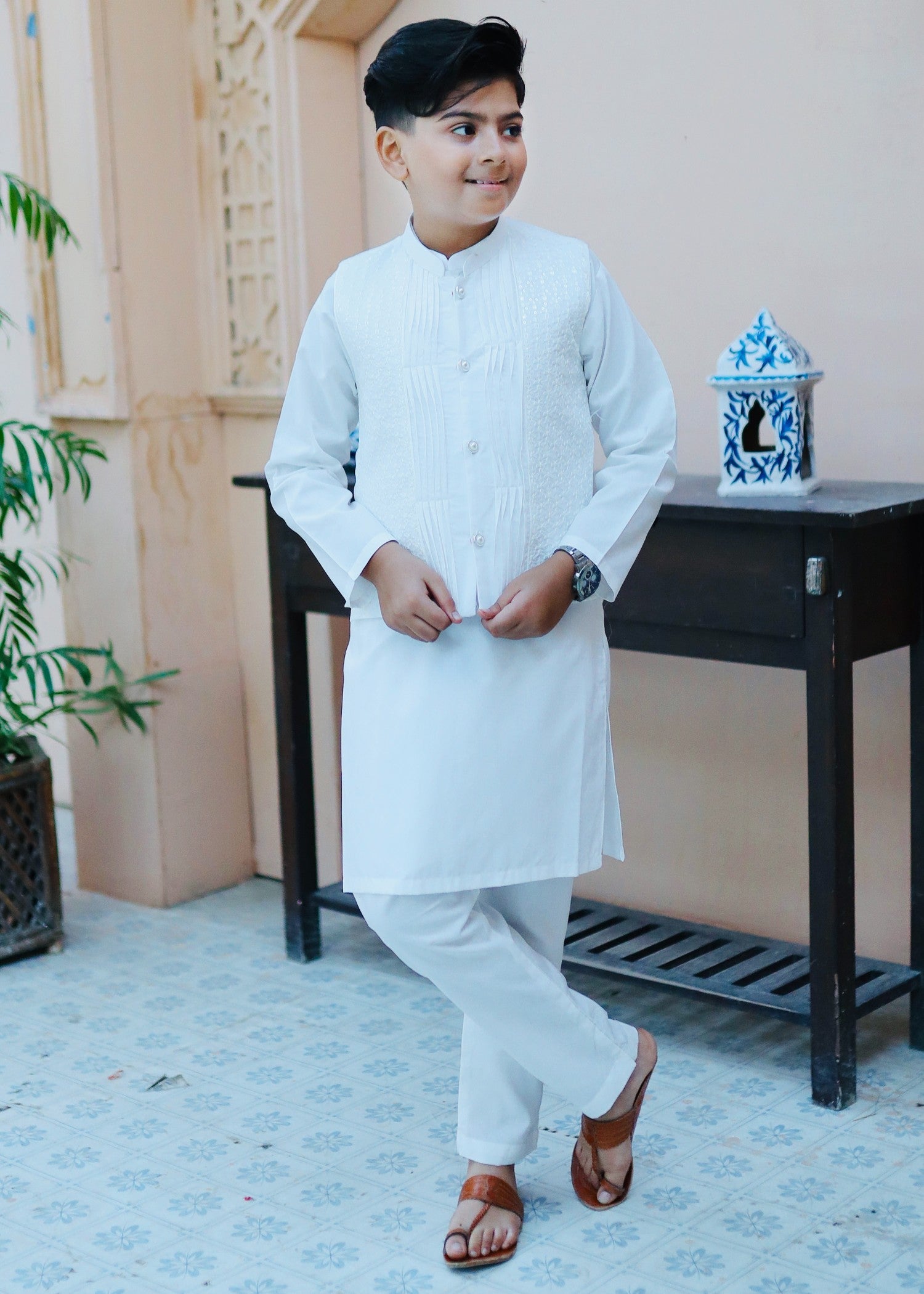 suiting Waistcoat in White
