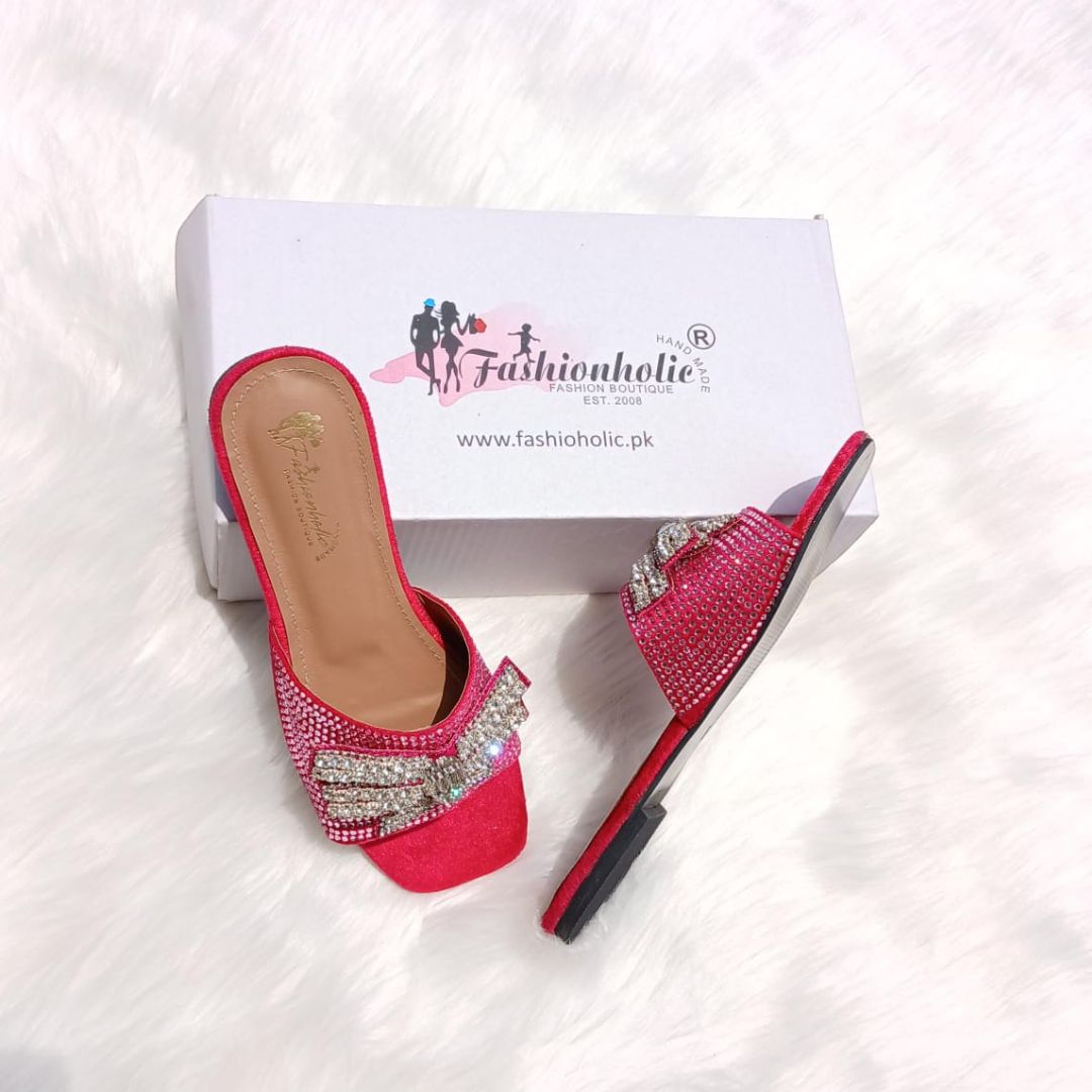 Slides in Hot pink by - High Quality Women Slides TAV8575