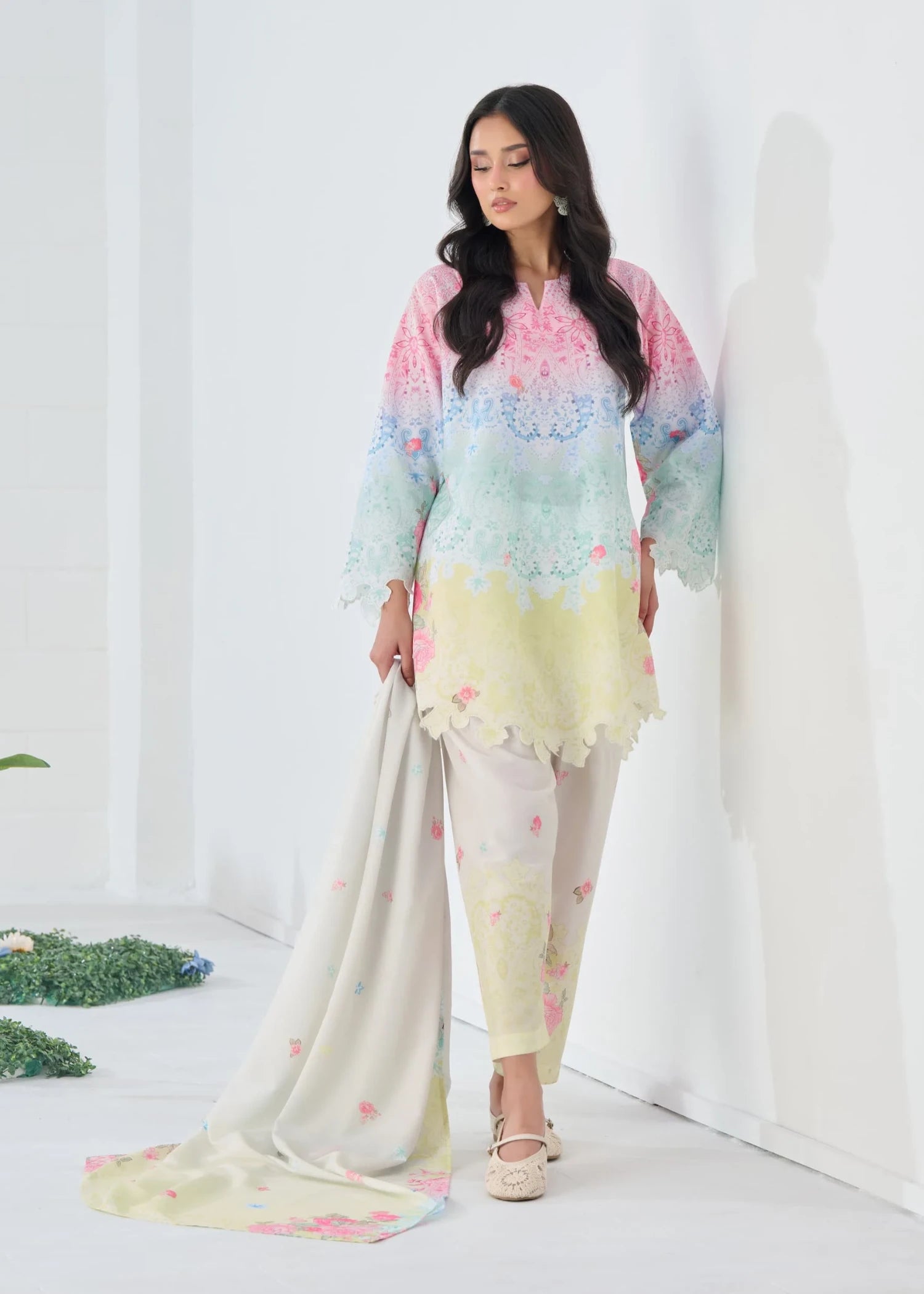 Dupatta in Pink Color by - Trendy Women Dupatta NTV3937