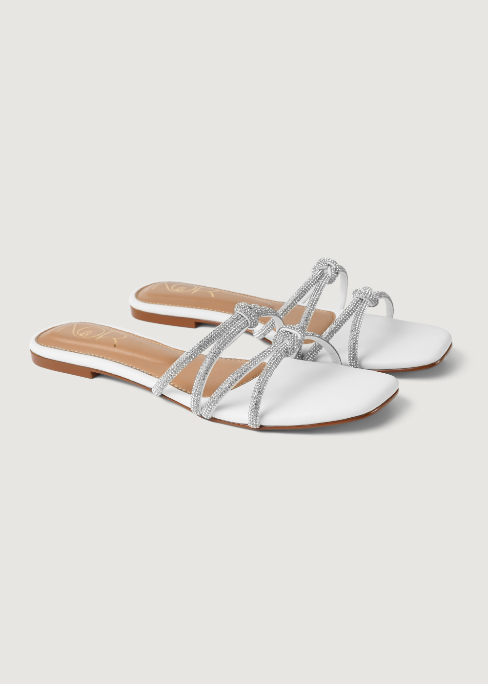 Slides in White by - High Quality Women Slides MGE5358
