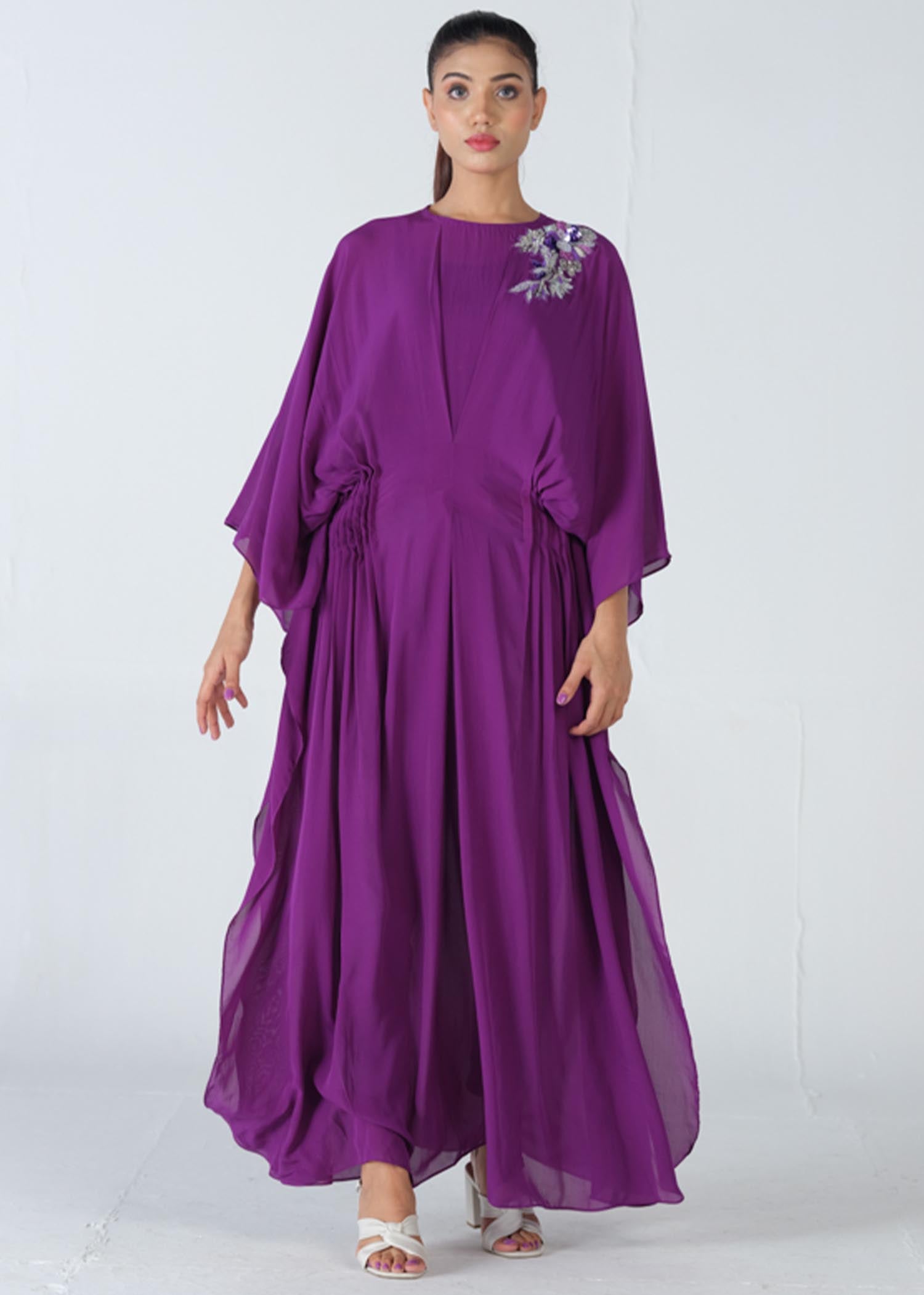 grip Kaftan in Purple